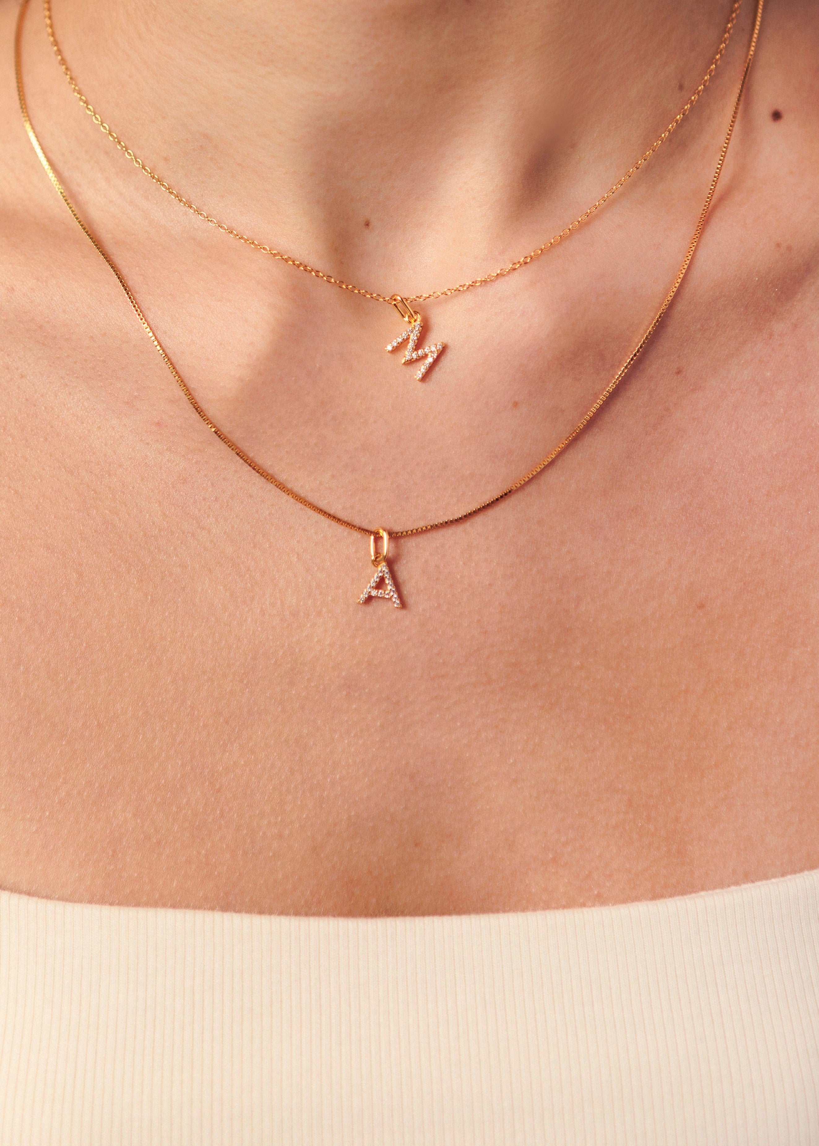 ellenoe Anhänger BUCHSTABEN ANHÄNGER - ANHÄNGER - 18K VERGOLDET