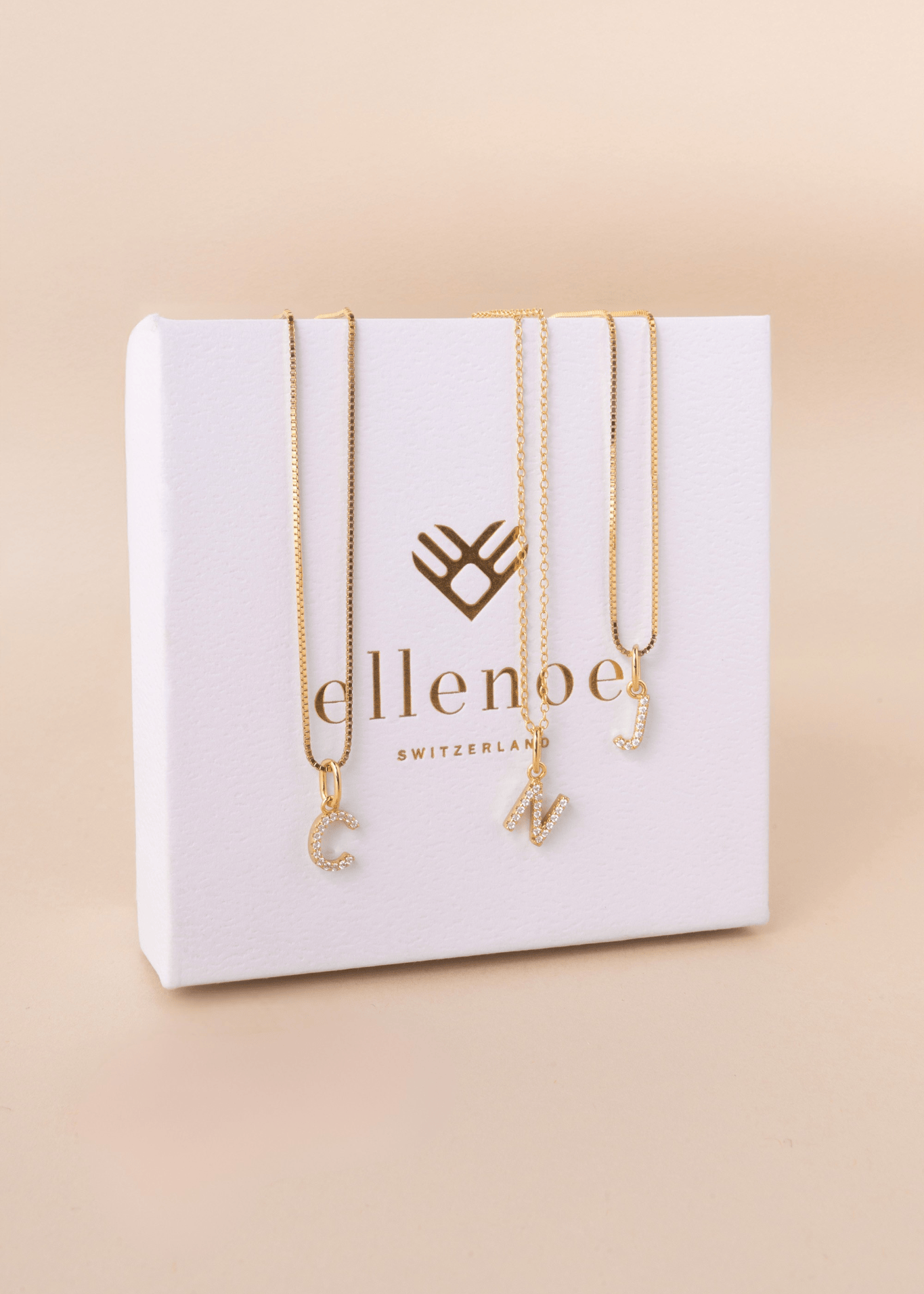 ellenoe Anhänger BUCHSTABEN ANHÄNGER - ANHÄNGER - 18K VERGOLDET