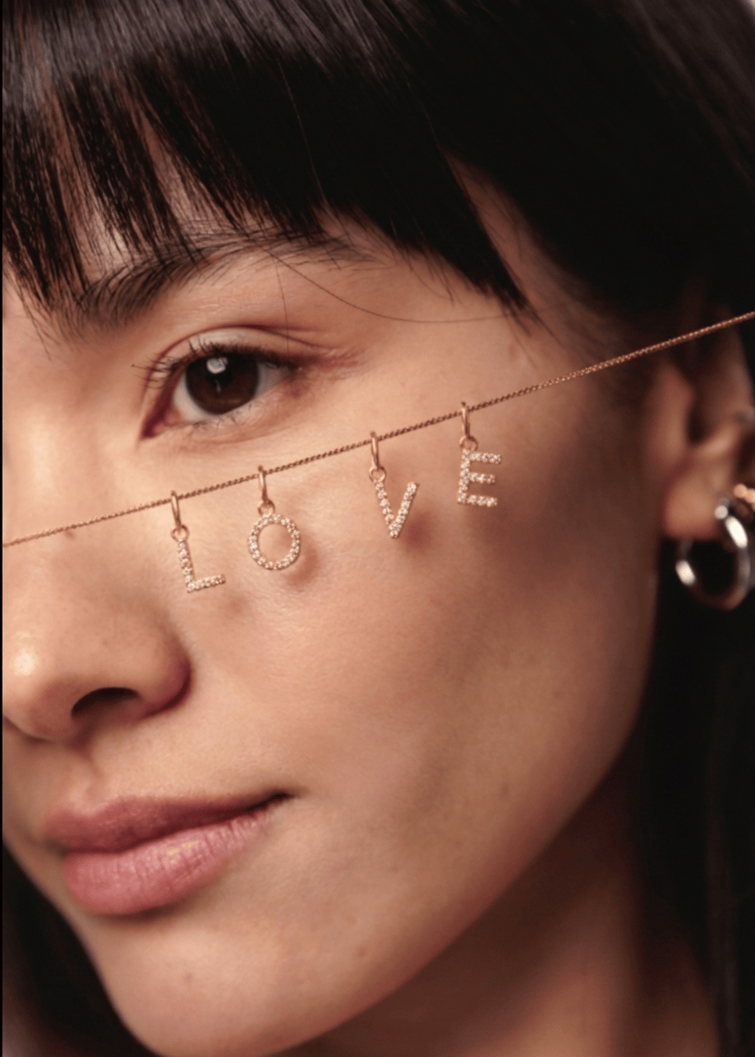 ellenoe Anhänger BUCHSTABEN ANHÄNGER - ANHÄNGER - 18K VERGOLDET