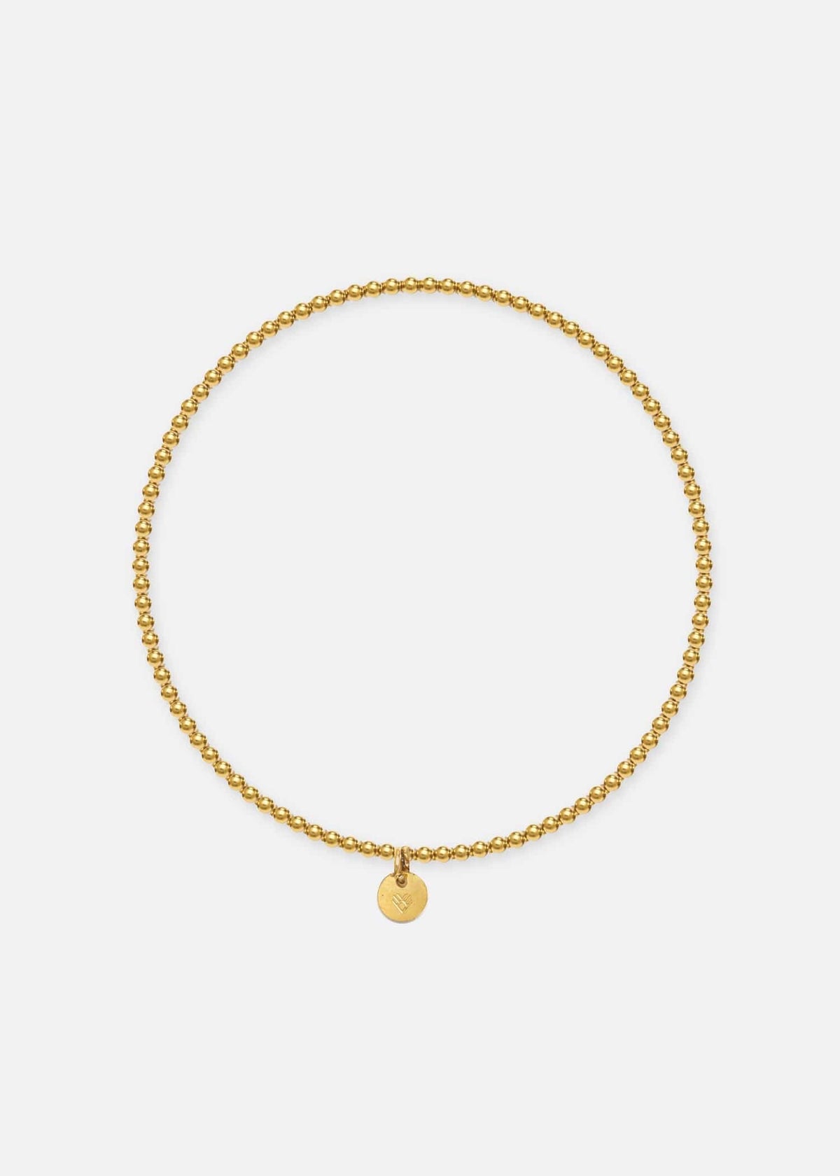 ellenoe Armbänder Edelstahl / 18k vergoldet / Gold / 2mm - S (16.5cm) KUGELARMBAND KATJA - ARMBÄNDER - EDELSTAHL 18K VERGOLDET