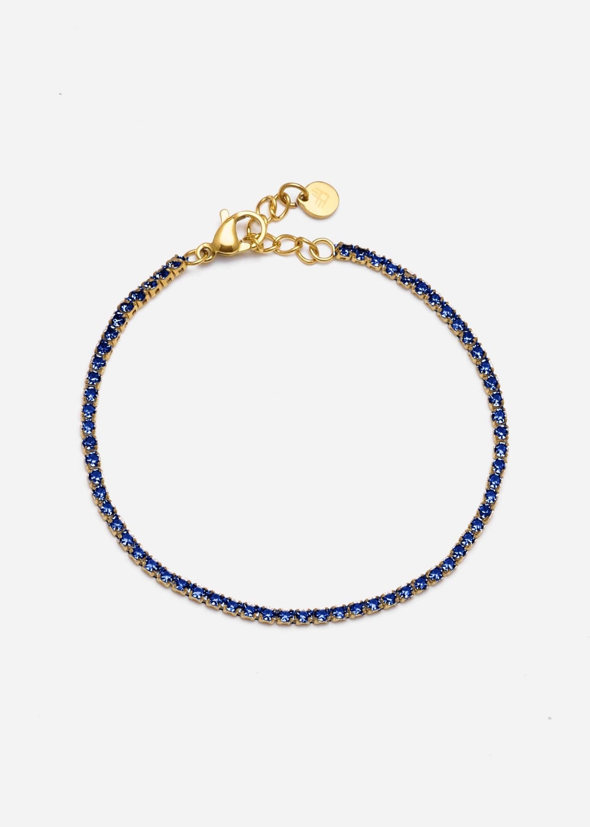 ellenoe Armbänder Saphirblau TENNIS ARMBAND ELENA – ARMBÄNDER – 18K VERGOLDET