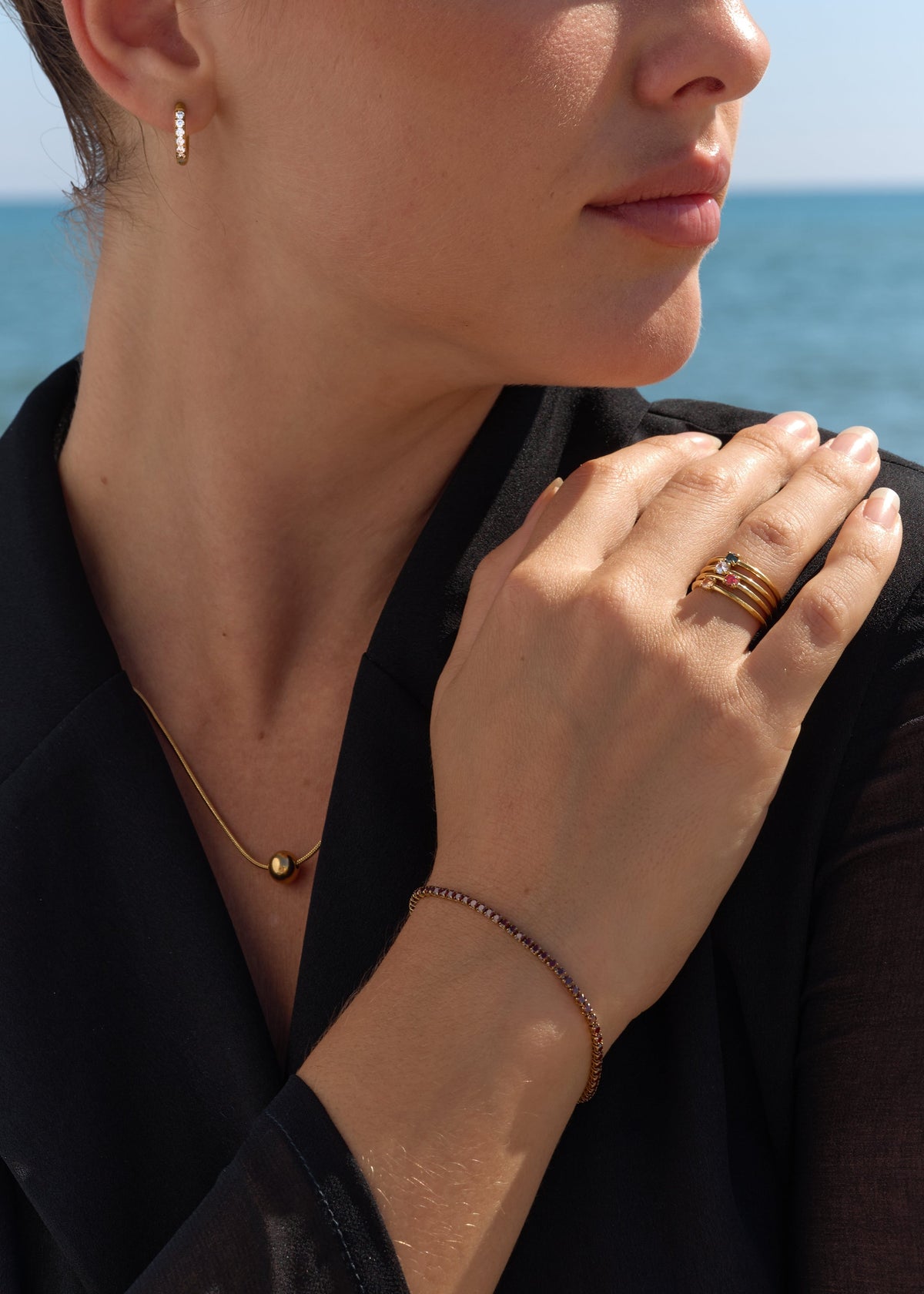 ellenoe Armbänder TENNIS ARMBAND ELENA – ARMBÄNDER – 18K VERGOLDET