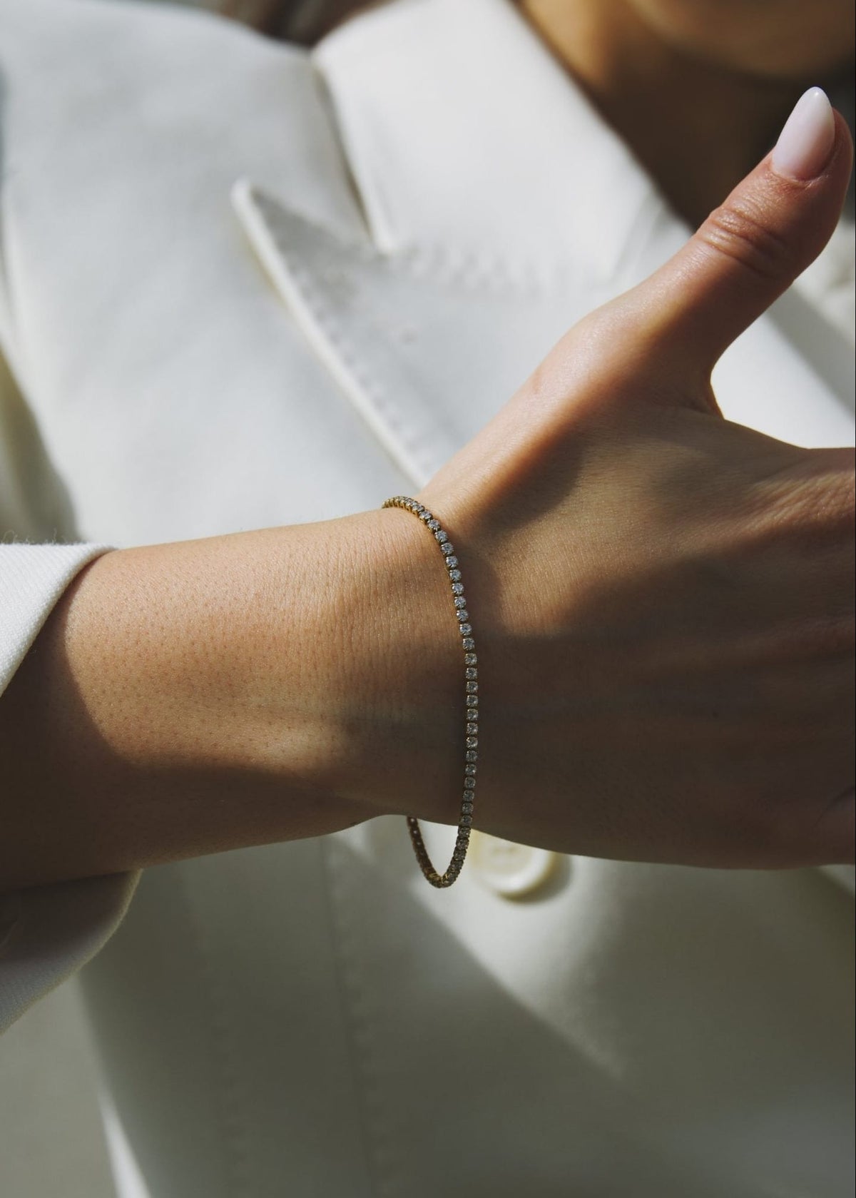 ellenoe Armbänder TENNIS ARMBAND ELENA – ARMBÄNDER – 18K VERGOLDET