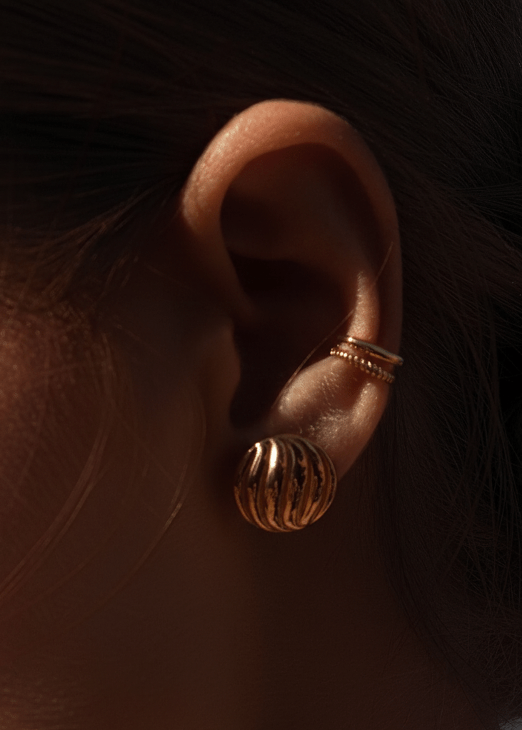ellenoe Ear Cuff 925 Sterling Silver / 18k vergoldet / Gold EAR CUFF ANOUK - OHRRINGE - 18K VERGOLDET