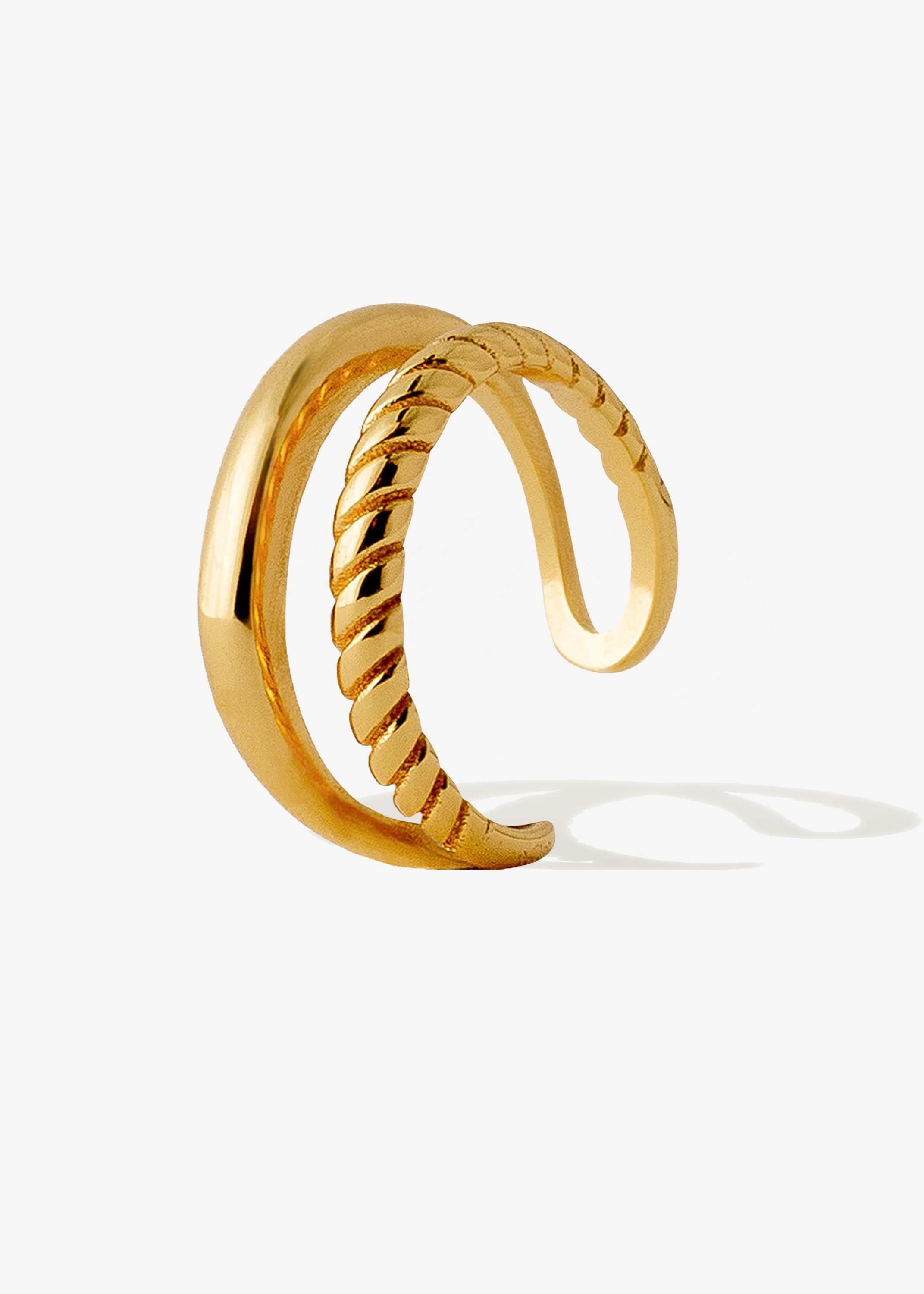 ellenoe Ear Cuff 925 Sterling Silver / 18k vergoldet / Gold EAR CUFF ANOUK - OHRRINGE - 18K VERGOLDET