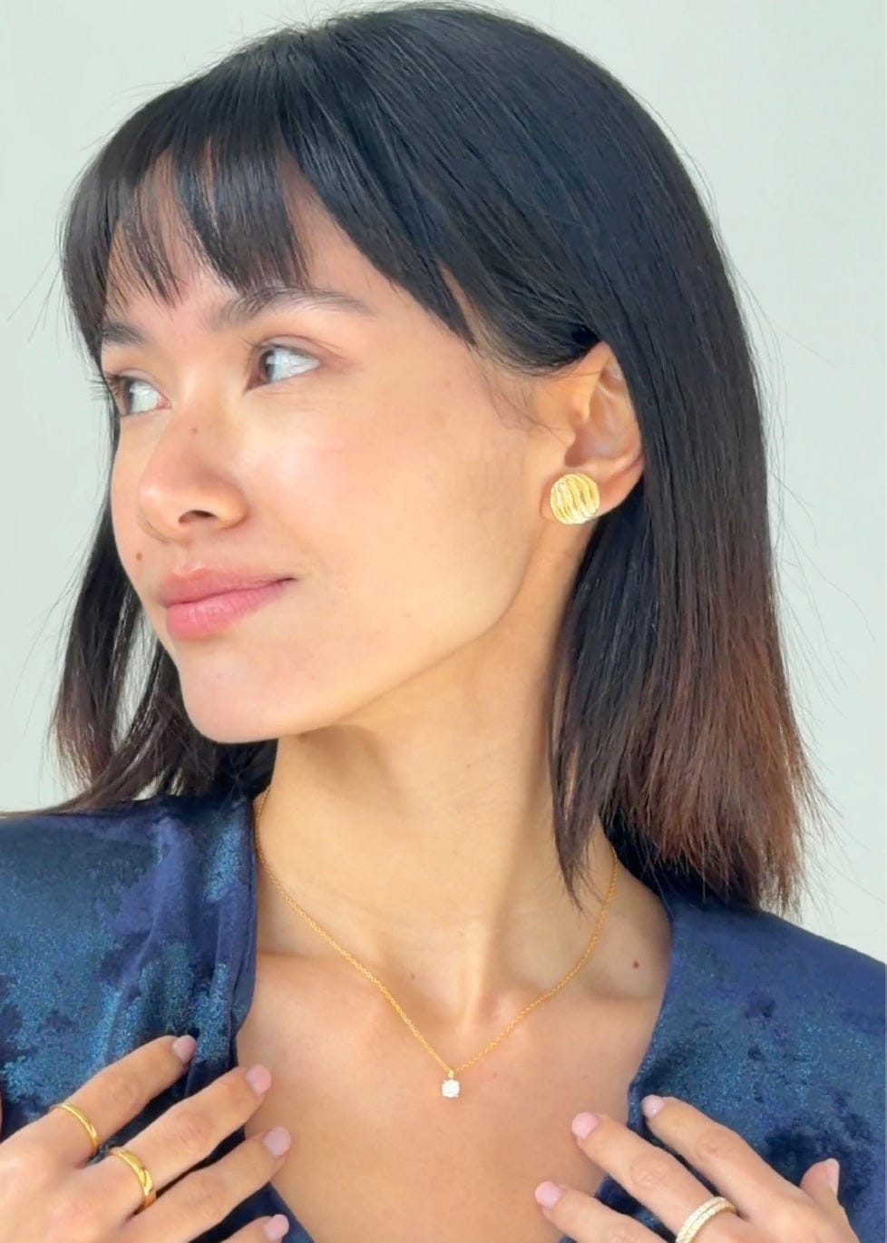 ellenoe Halskette 925 Sterling Silber / 18k vergoldet / Zirkonie / Gold HALSKETTE RUBY - HALSKETTEN - 18K VERGOLDET