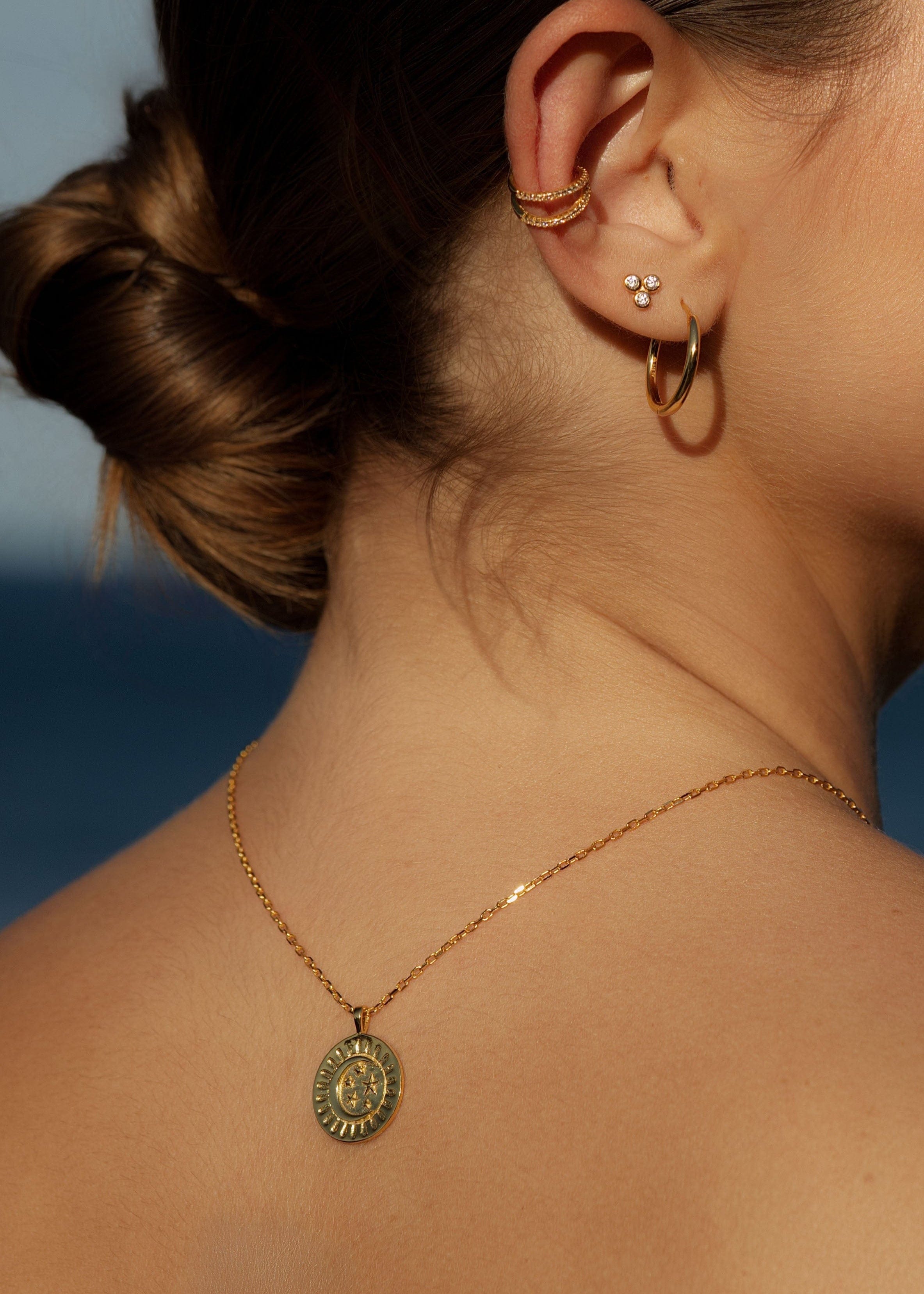 ellenoe Halskette 925 Sterling Silver / 18K vergoldet / Gold HALSKETTE LUNA - HALSKETTE - 18K VERGOLDET