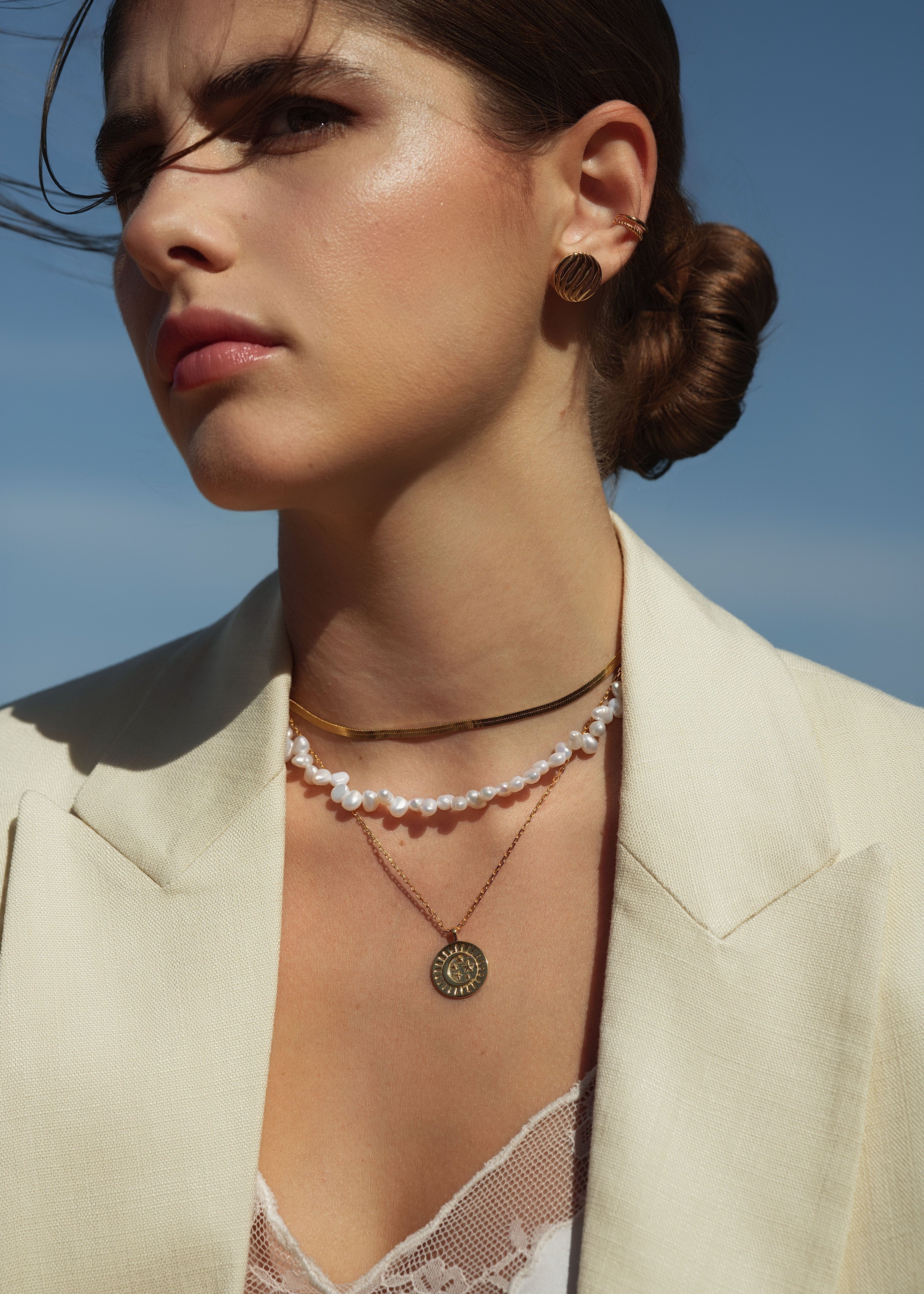 ellenoe Halskette 925 Sterling Silver / 18K vergoldet / Gold HALSKETTE MAGNOLIA - HALSKETTEN - 18K VERGOLDET