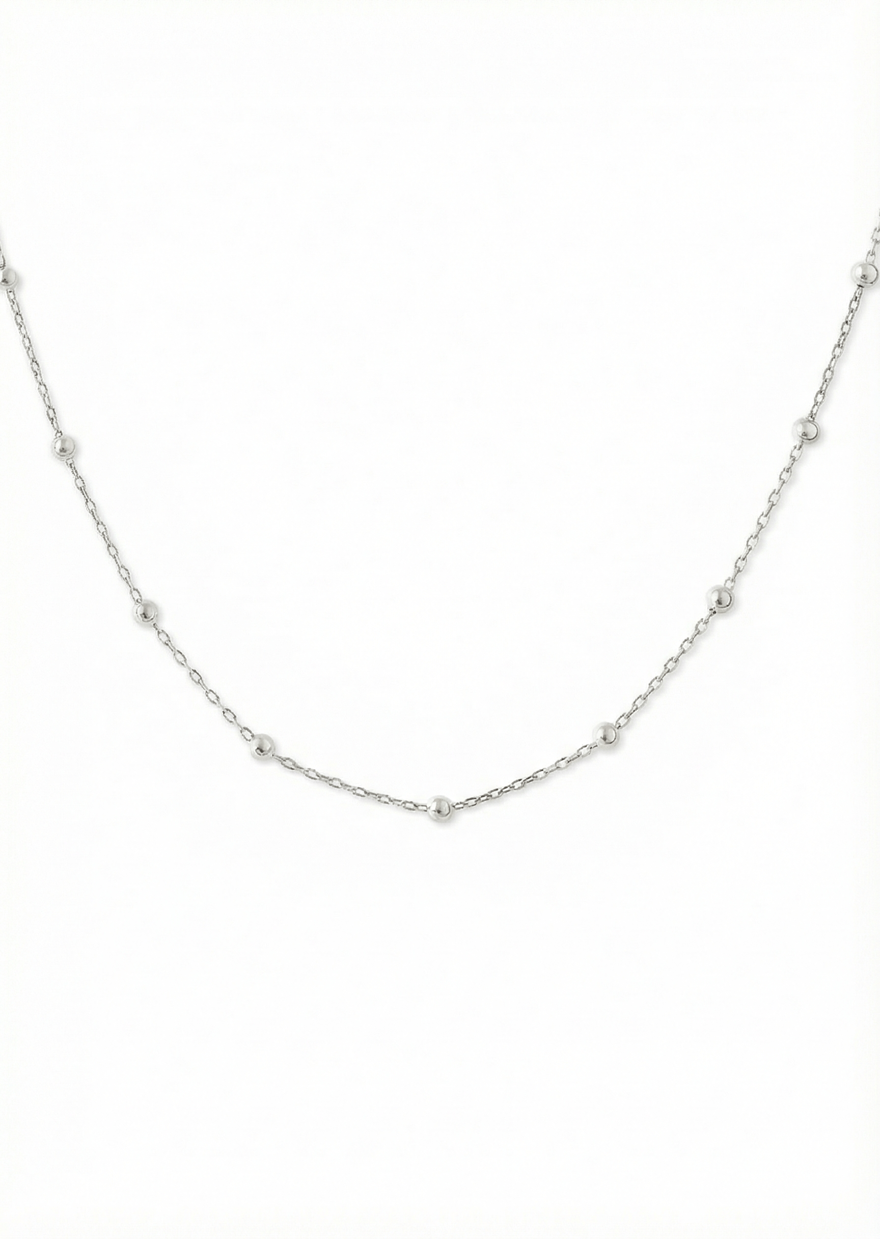 ellenoe Halskette 925 Sterling Silver ANCHOR BALL CHAIN HALSKETTE FABIENNE - HALSKETTEN