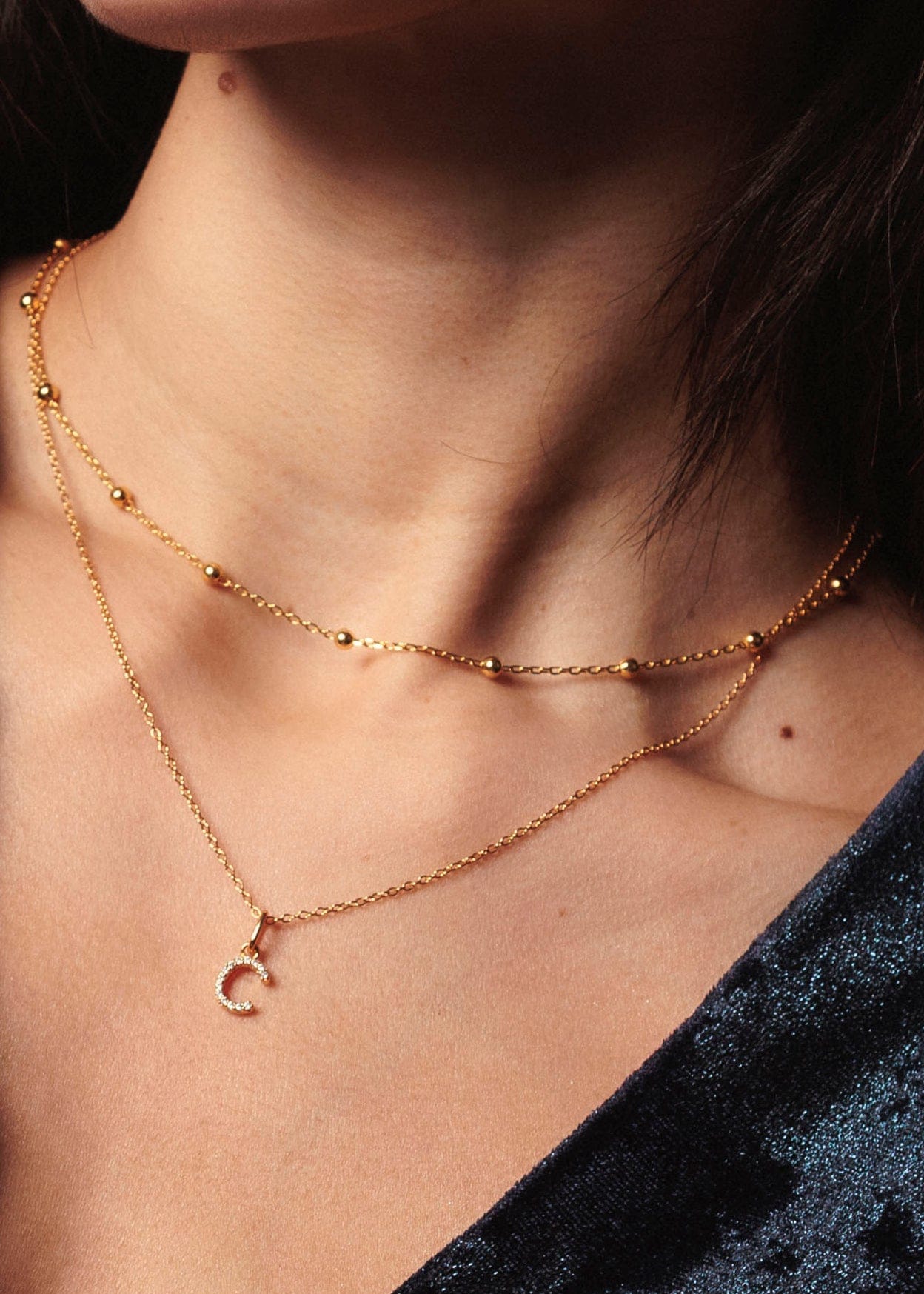 ellenoe Halskette ANCHOR BALL CHAIN HALSKETTE FABIENNE - HALSKETTEN