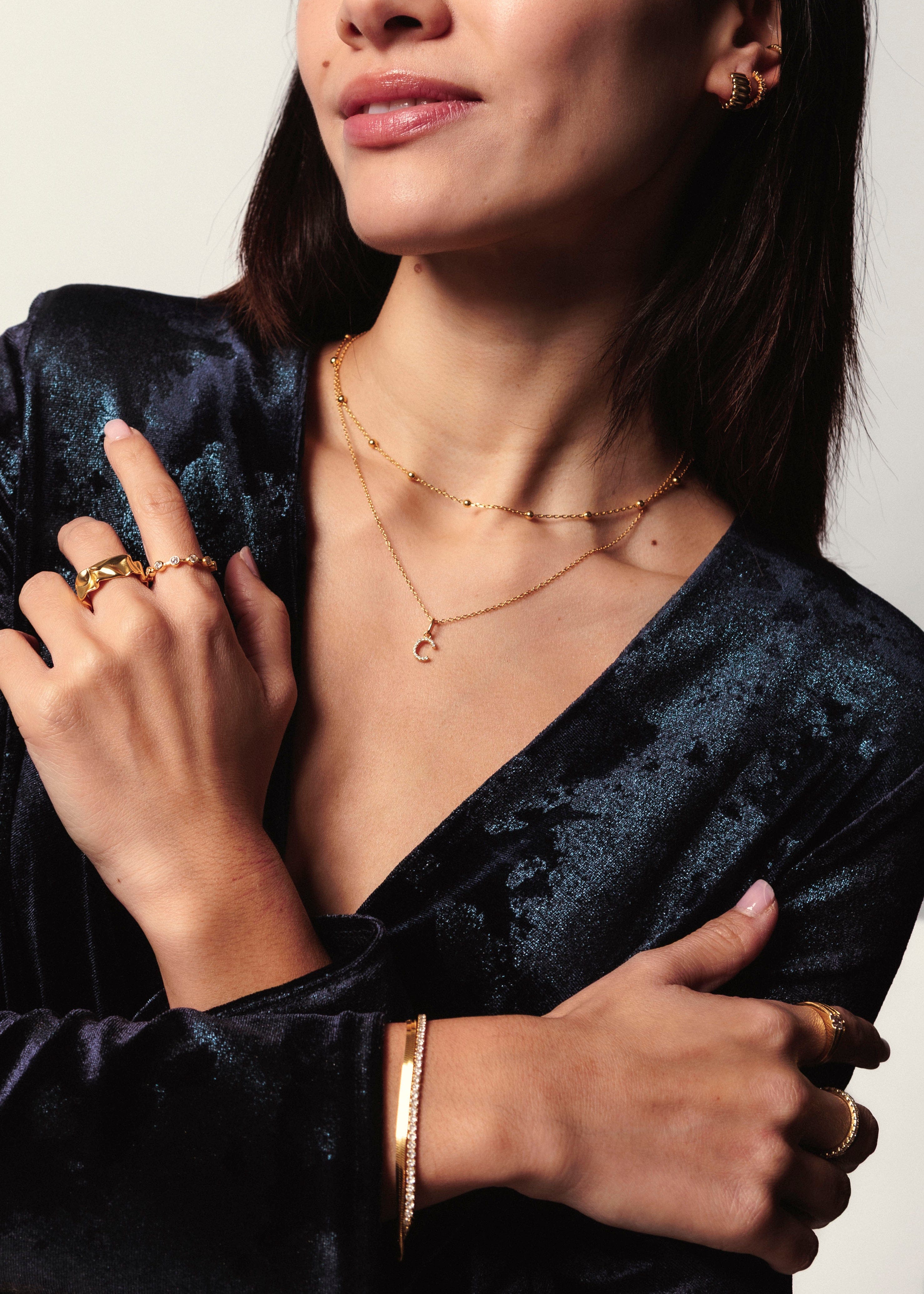 ellenoe Halskette ANCHOR BALL CHAIN HALSKETTE FABIENNE - HALSKETTEN