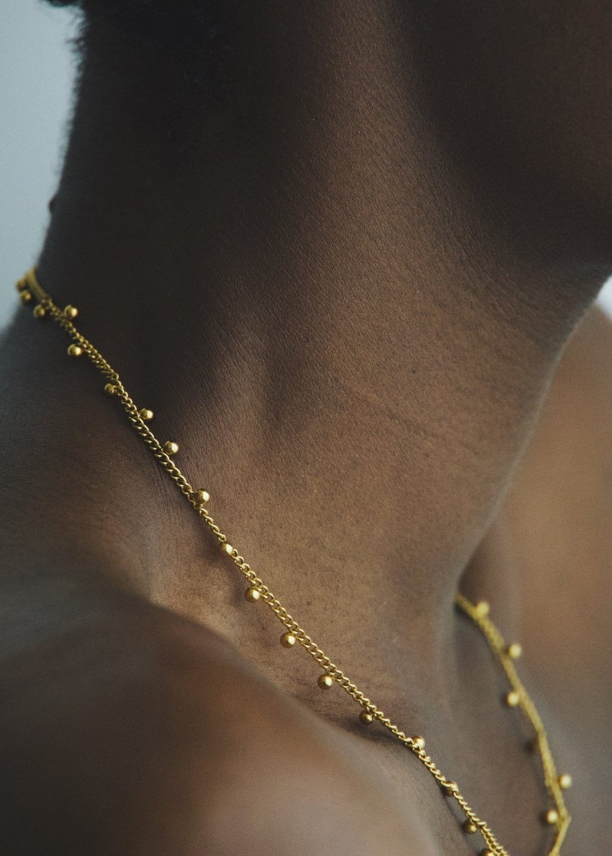 ellenoe Halskette DOT CHAIN HALSKETTE REBECCA - HALSKETTEN - EDELSTAHL 18K VERGOLDET