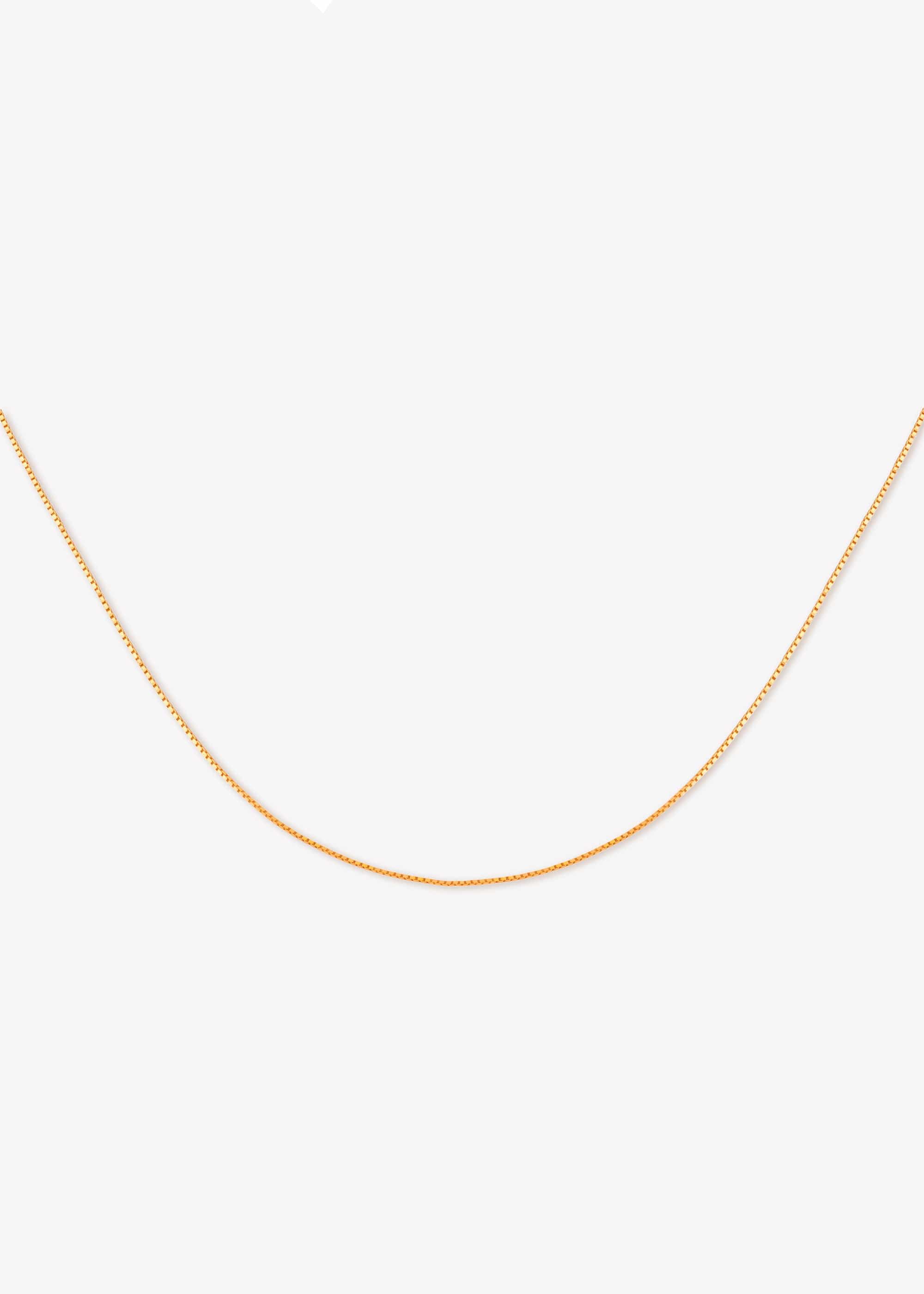 ellenoe Halskette Gold BOX CHAIN HALSKETTE LINA - HALSKETTEN - 18K VERGOLDET