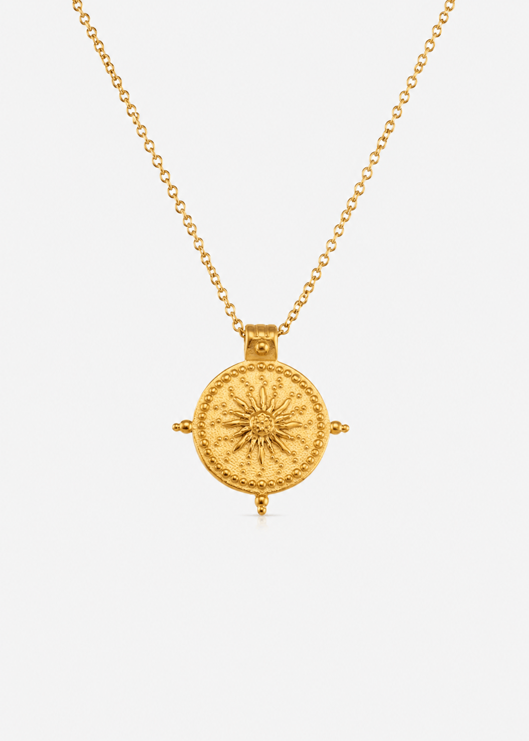 ellenoe Halskette Gold MEDAILLON HALSKETTE ADRIANA - HALSKETTEN - EDELSTAHL 18K VERGOLDET