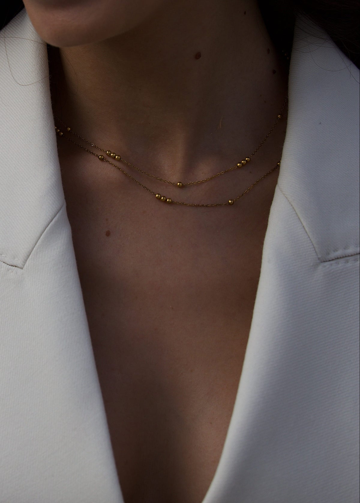 ellenoe Halskette LAYERING HALSKETTE LORENA - HALSKETTEN - EDELSTAHL 18K VERGOLDET