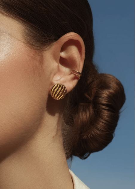 ellenoe Ohrringe 925 Sterling Silver / 18k vergoldet / Gold OHRSTECKER FREYA - OHRRINGE - 18K VERGOLDET