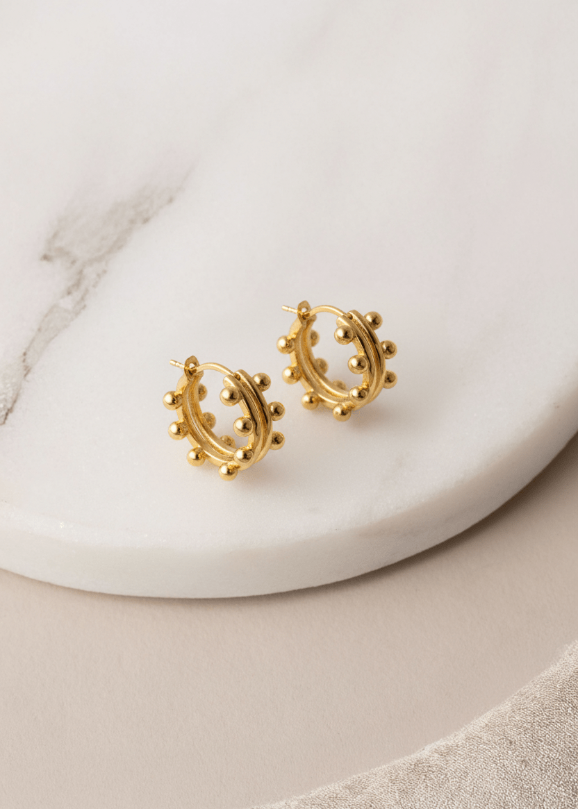 ellenoe Ohrringe 925 Sterling Silver / 18k vergoldet / Gold SMALL HOOPS ANTOINETTE - OHRRINGE - 18K VERGOLDET