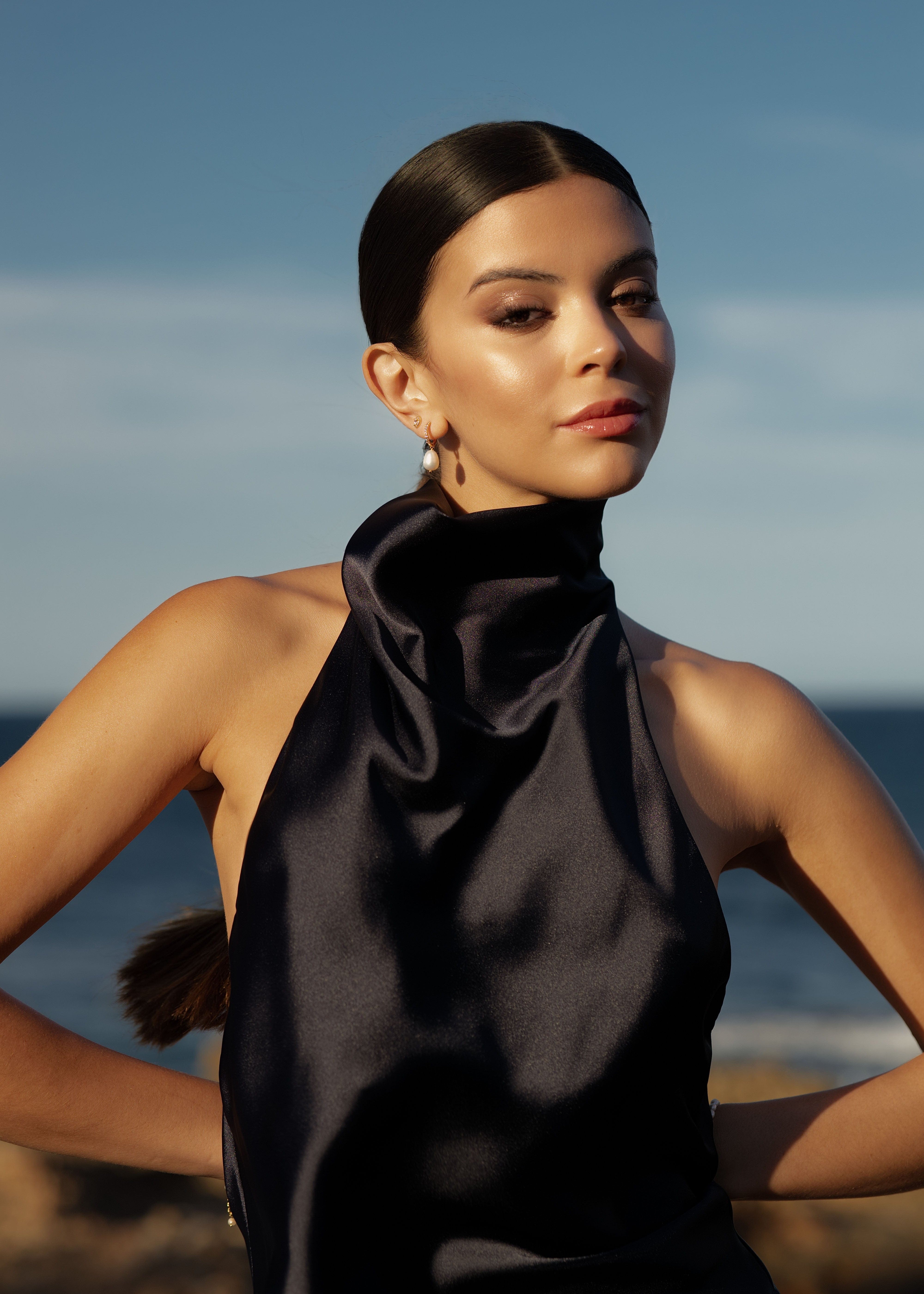 ellenoe Ohrringe 925 Sterling Silver / 18k vergoldet / Natürliche Perlen / Zirkonien / Gold PERLENOHRRINGE MATHILDA - OHRRINGE - 18K VERGOLDET