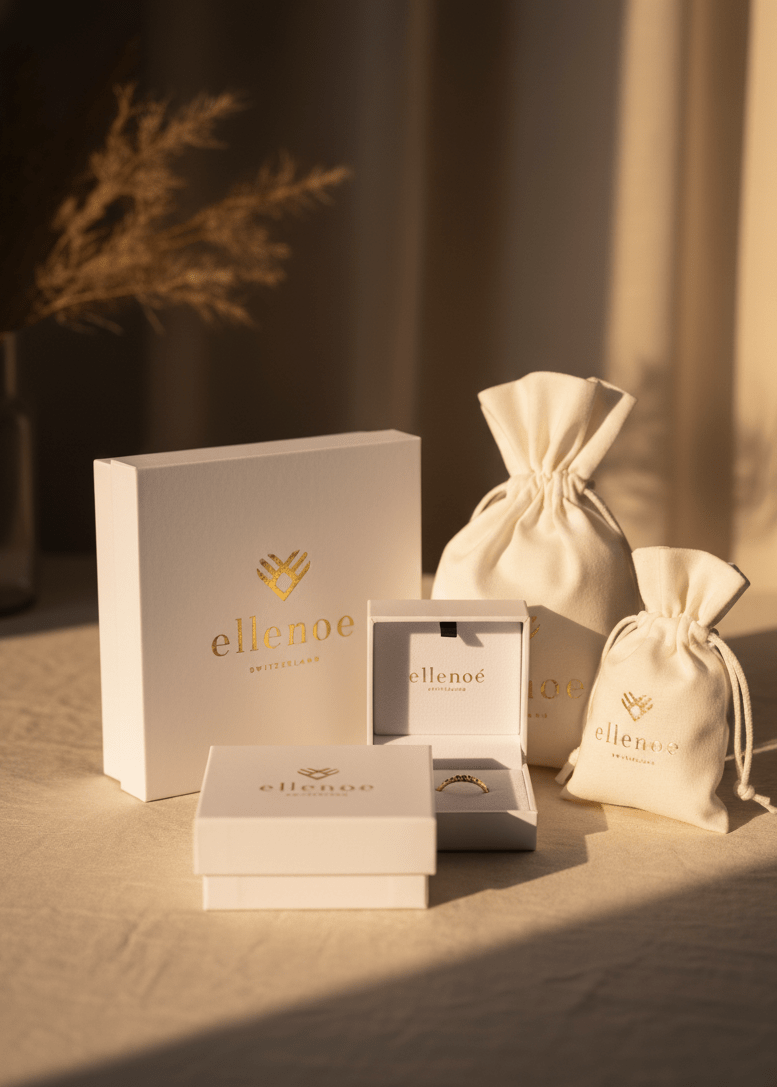 ellenoe Ohrringe 925 Sterling Silver / 18K vergoldet / Zirkonien / Gold HOOPS CHARLOTTE - OHRRINGE - 18K VERGOLDET