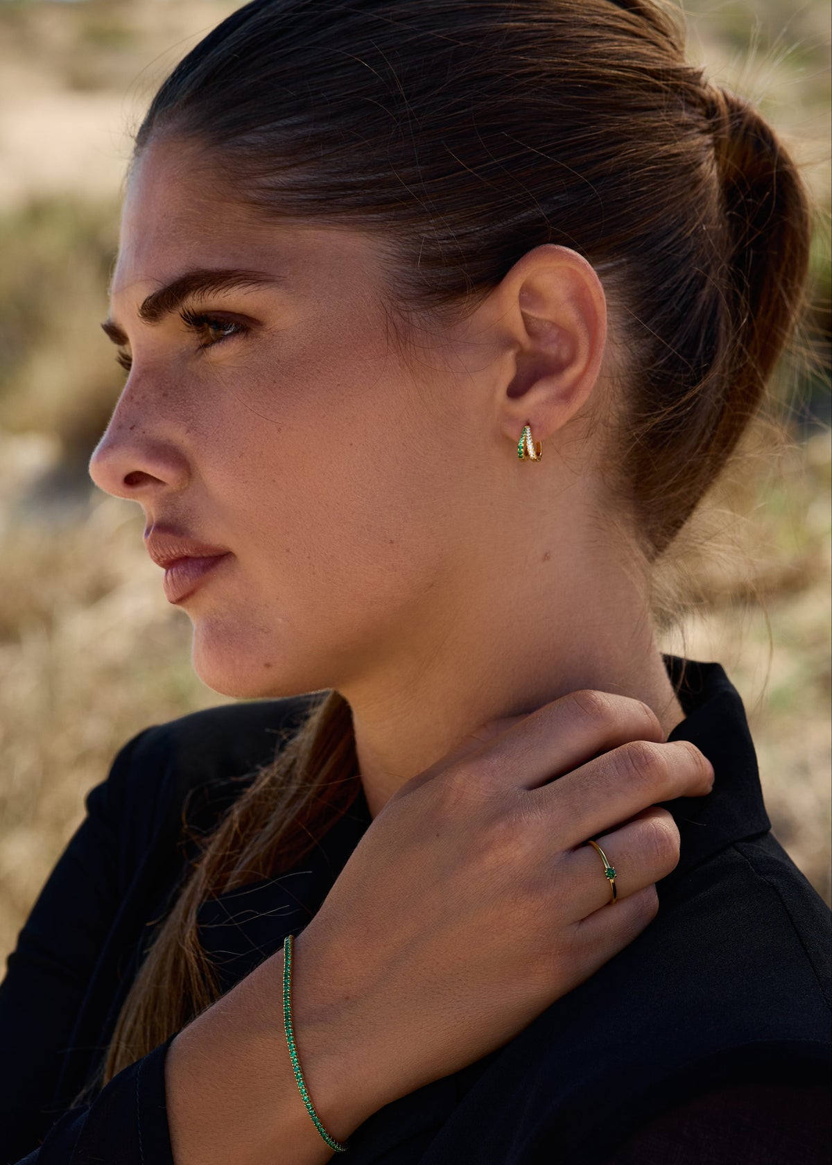 ellenoe Ohrringe Gold HOOPS MELINA – OHRRINGE – 18K VERGOLDET