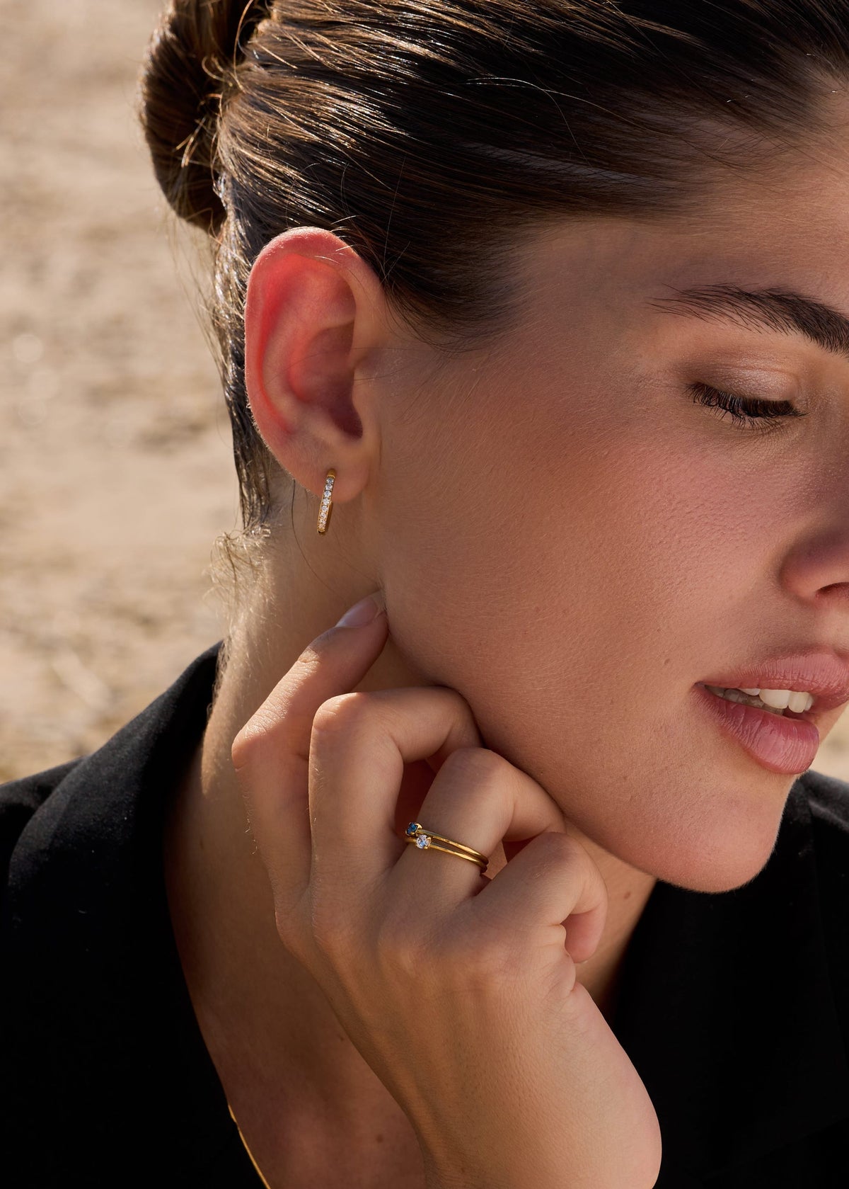 ellenoe Ohrringe Gold HOOPS SOPHIE – OHRRINGE – 18K VERGOLDET