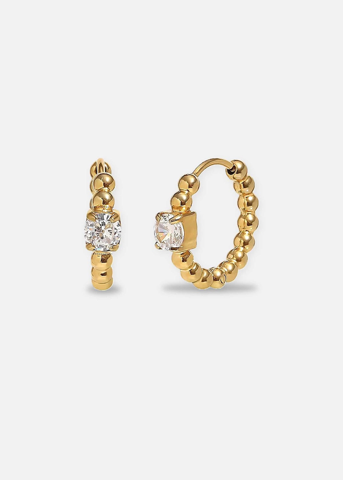 ellenoe Ohrringe Gold HOOPS STELLA - OHRRINGE - EDELSTAHL 18K VERGOLDET