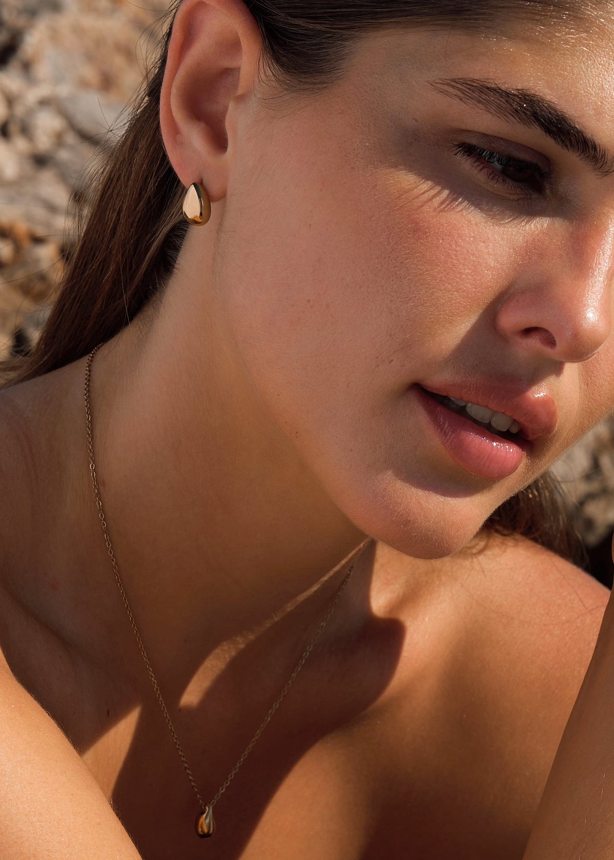 ellenoe Ohrringe Gold OHRSTECKER GAIA – OHRRINGE – 18K VERGOLDET
