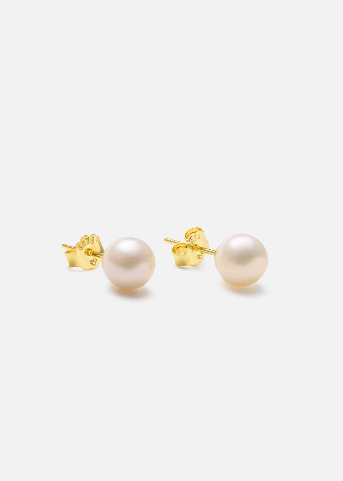 ellenoe Ohrringe Gold PERLENOHRSTECKER PIA – OHRRINGE – 925 SILBER 18K VERGOLDET