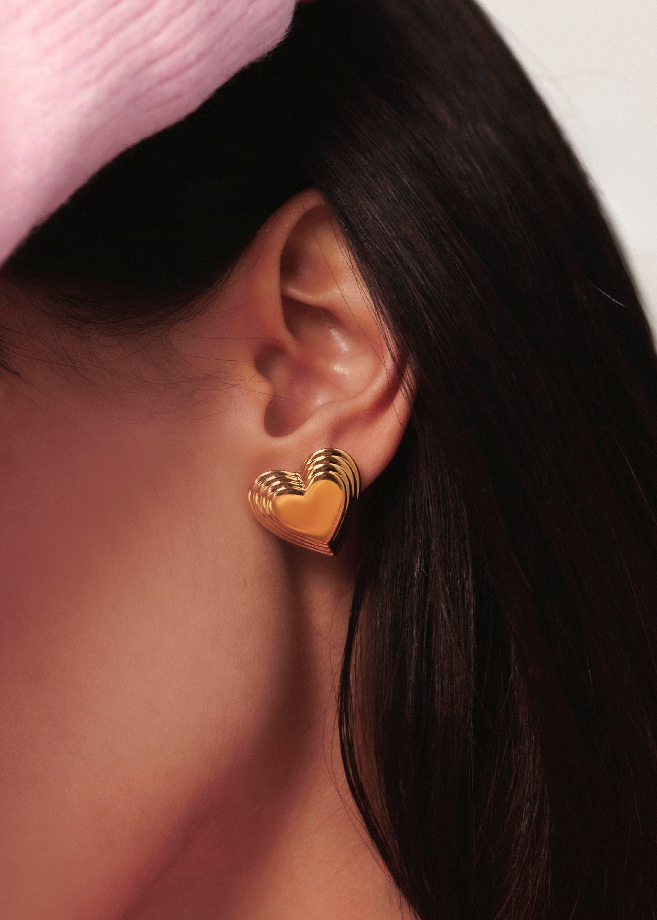 ellenoe Ohrringe Messing / 18k vergoldet / Gold OHRSTECKER VALENTINA - OHRRINGE - 18K VERGOLDET