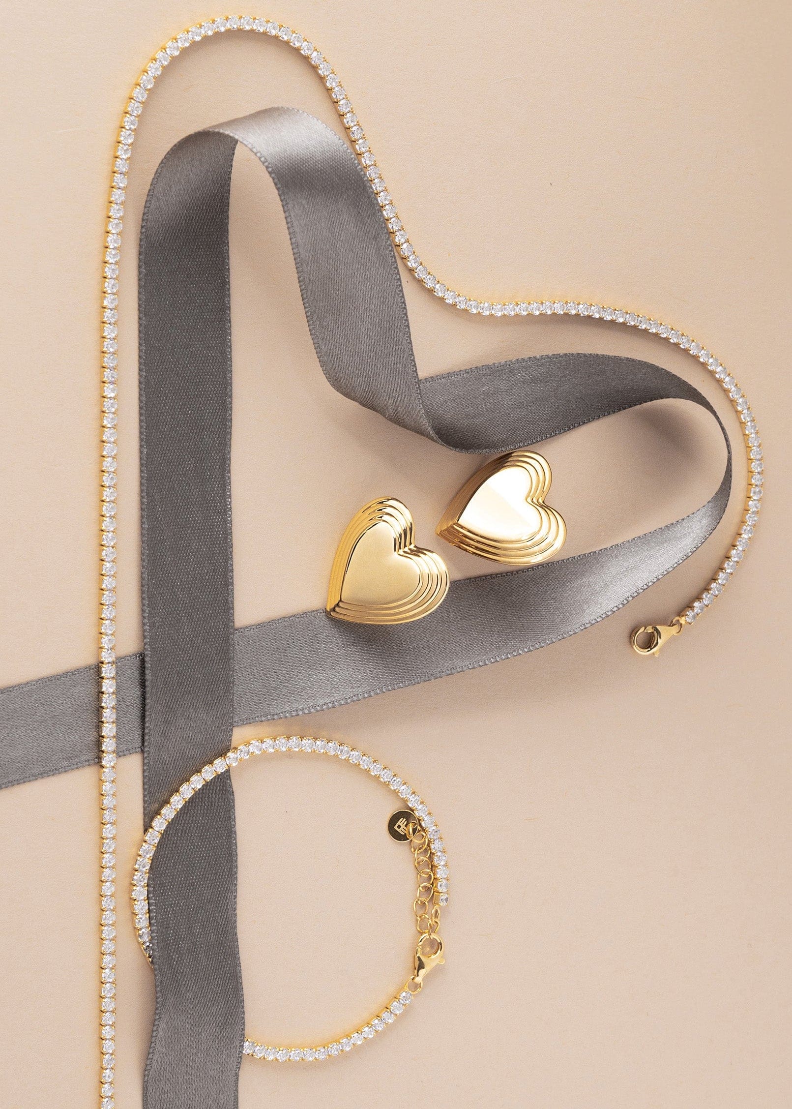 ellenoe Ohrringe Messing / 18k vergoldet / Gold OHRSTECKER VALENTINA - OHRRINGE - 18K VERGOLDET