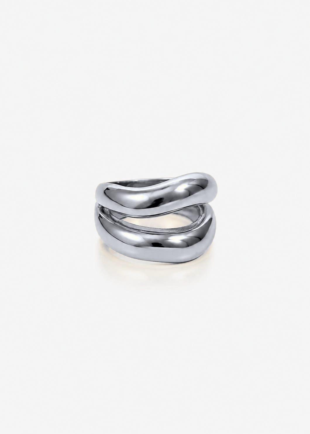 ellenoe Ringe 54 / Gold DOUBLE RING TESSA - RINGE - EDELSTAHL 18K VERGOLDET