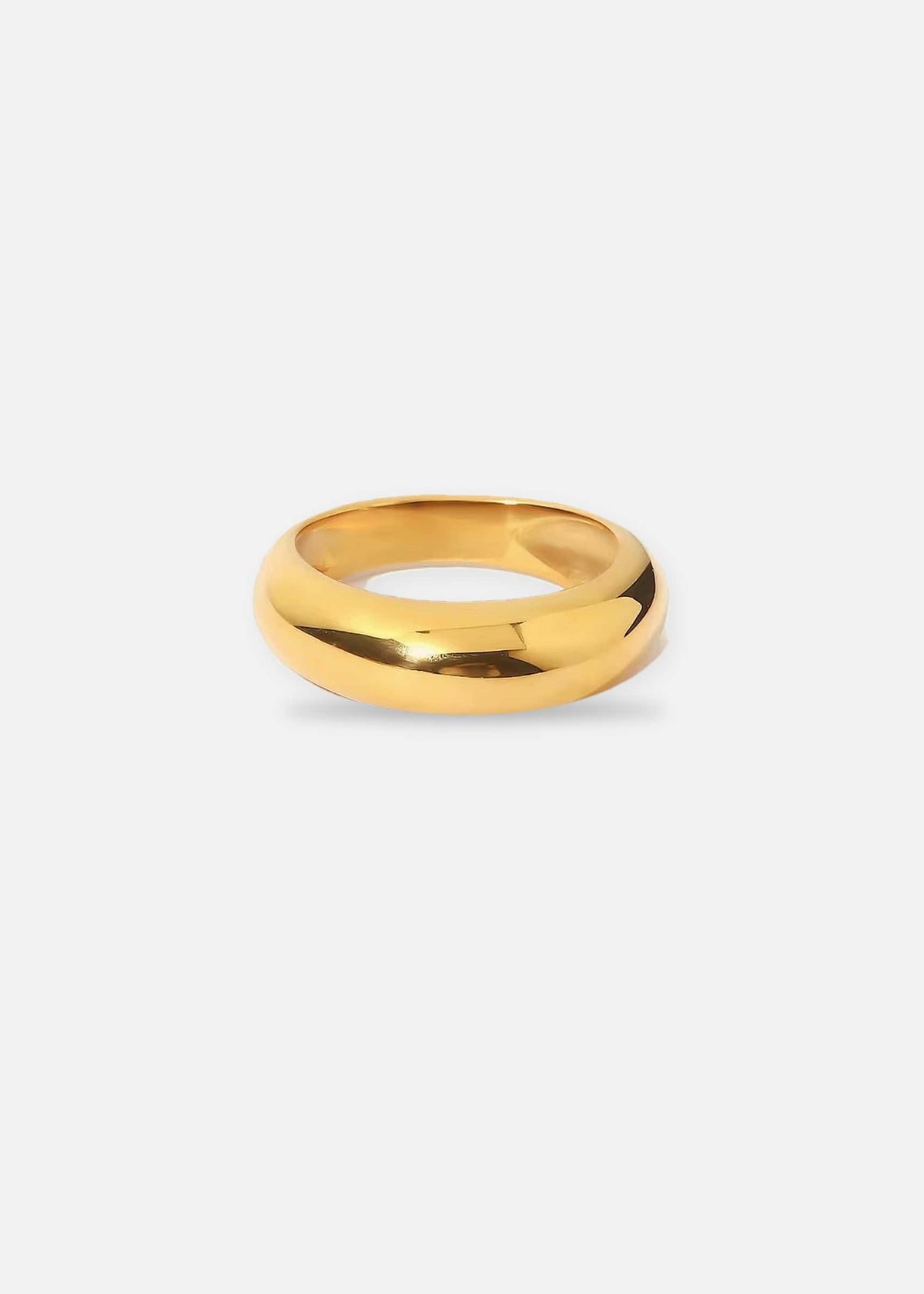 ellenoe Ringe DOME RING ROSALIE - RINGE - EDELSTAHL 18K VERGOLDET