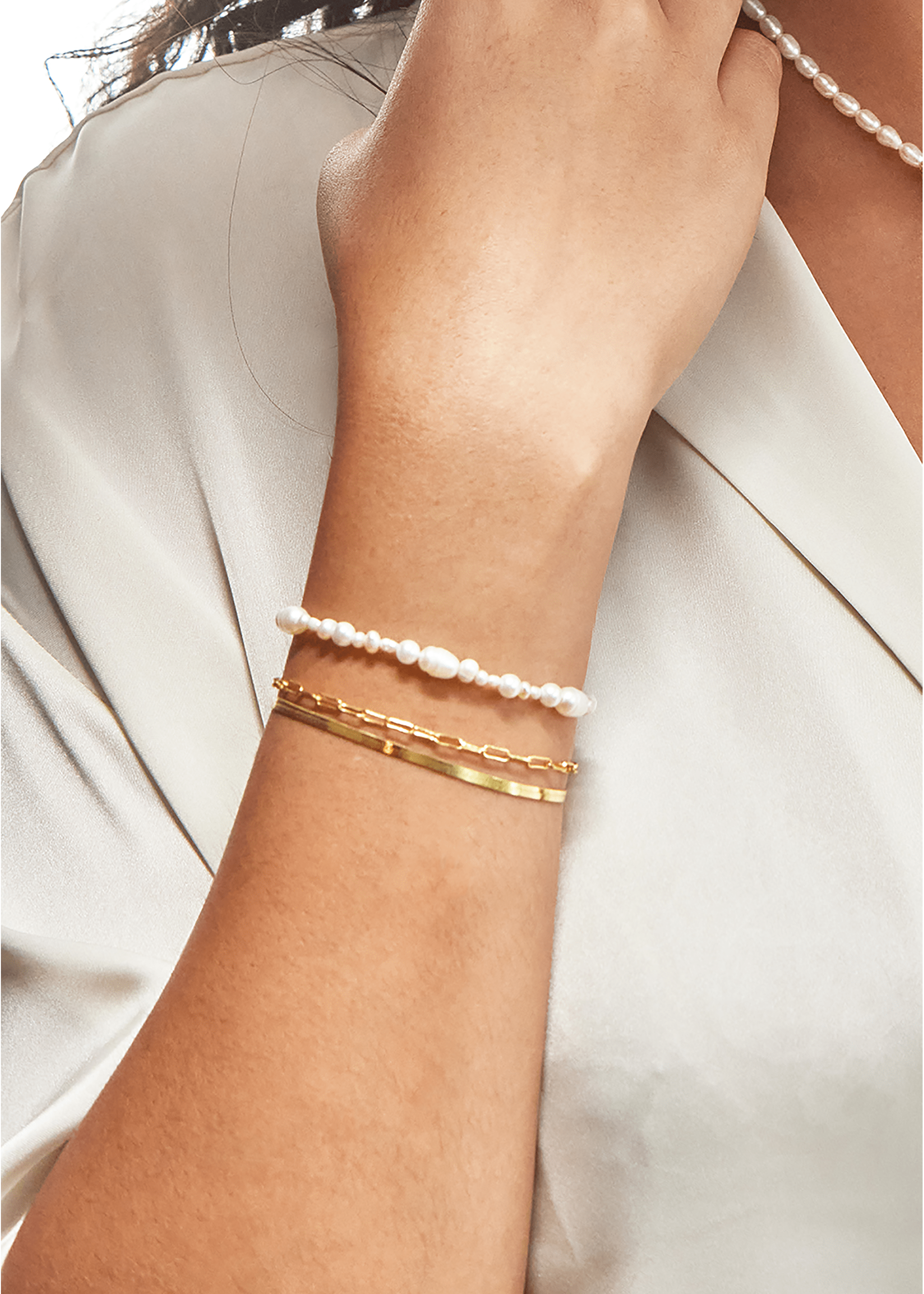 ellenoe Armbänder 925 Sterling Silver / 18K vergoldet / Gold ARMBAND LARA - ARMBÄNDER - 18K VERGOLDET