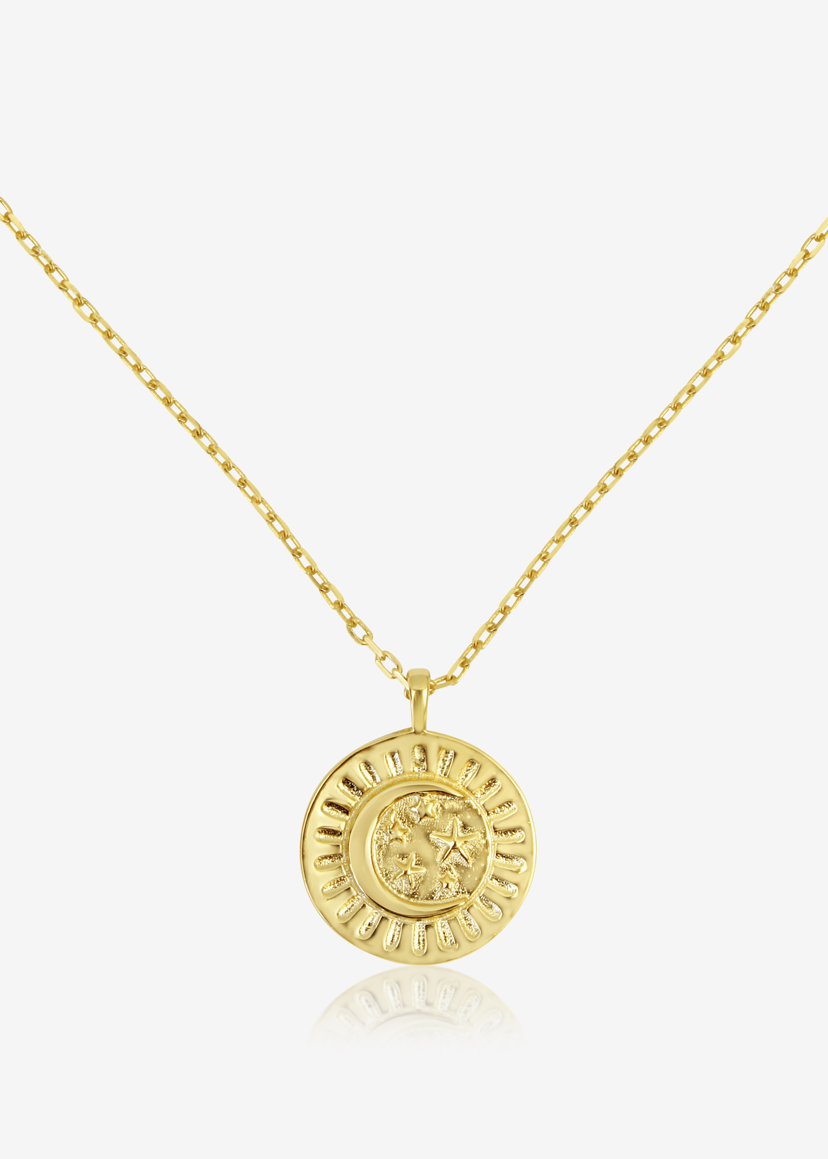 ellenoe Halskette 925 Sterling Silver / 18K vergoldet / Gold HALSKETTE LUNA - HALSKETTE - 18K VERGOLDET