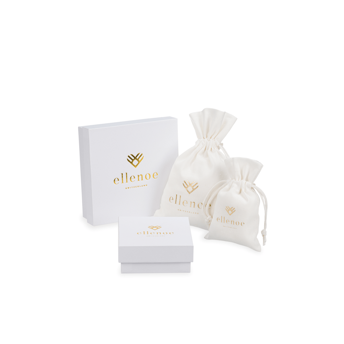 ellenoe Ohrringe Gold PERLENOHRSTECKER ANJA – OHRRINGE – 925 SILBER 18K VERGOLDET