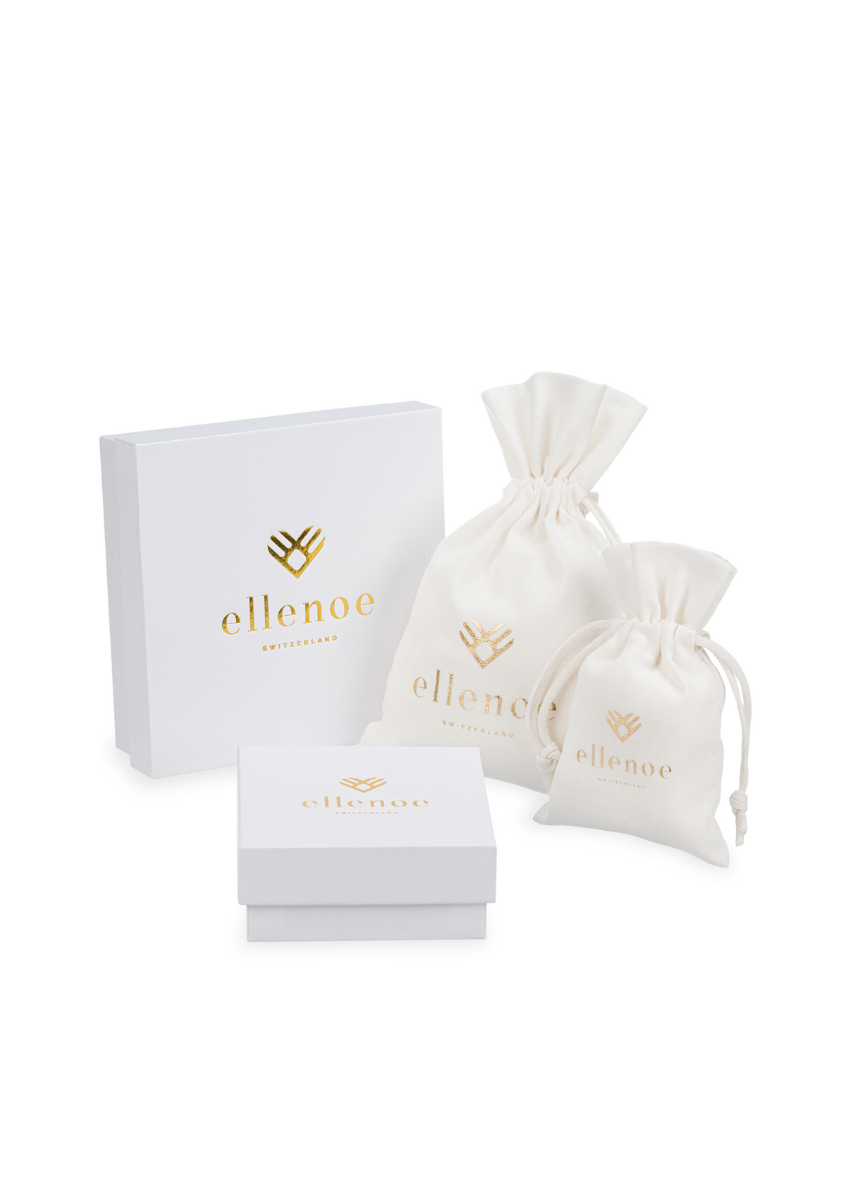 ellenoe Ohrringe Gold TWIST HOOPS JOHANNA - OHRRINGE - EDELSTAHL 18K VERGOLDET