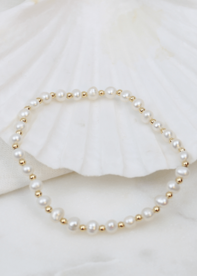 ellenoe Perlenarmband PERLENARMBAND LIA - ARMBÄNDER - 18K VERGOLDET