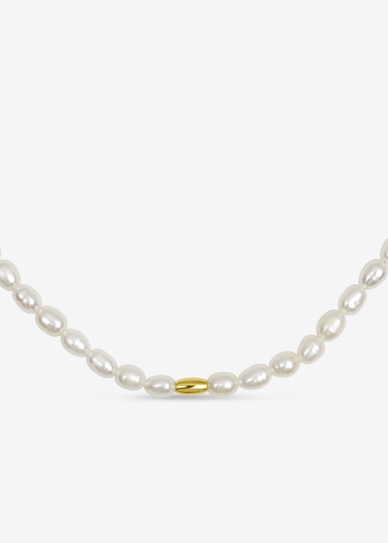 ellenoe Perlenhalskette 925 Sterling Silver / 18K vergoldet / Natürliche Perlen / Gold PERLENHALSKETTE MARINA - HALSKETTEN - 18K VERGOLDET