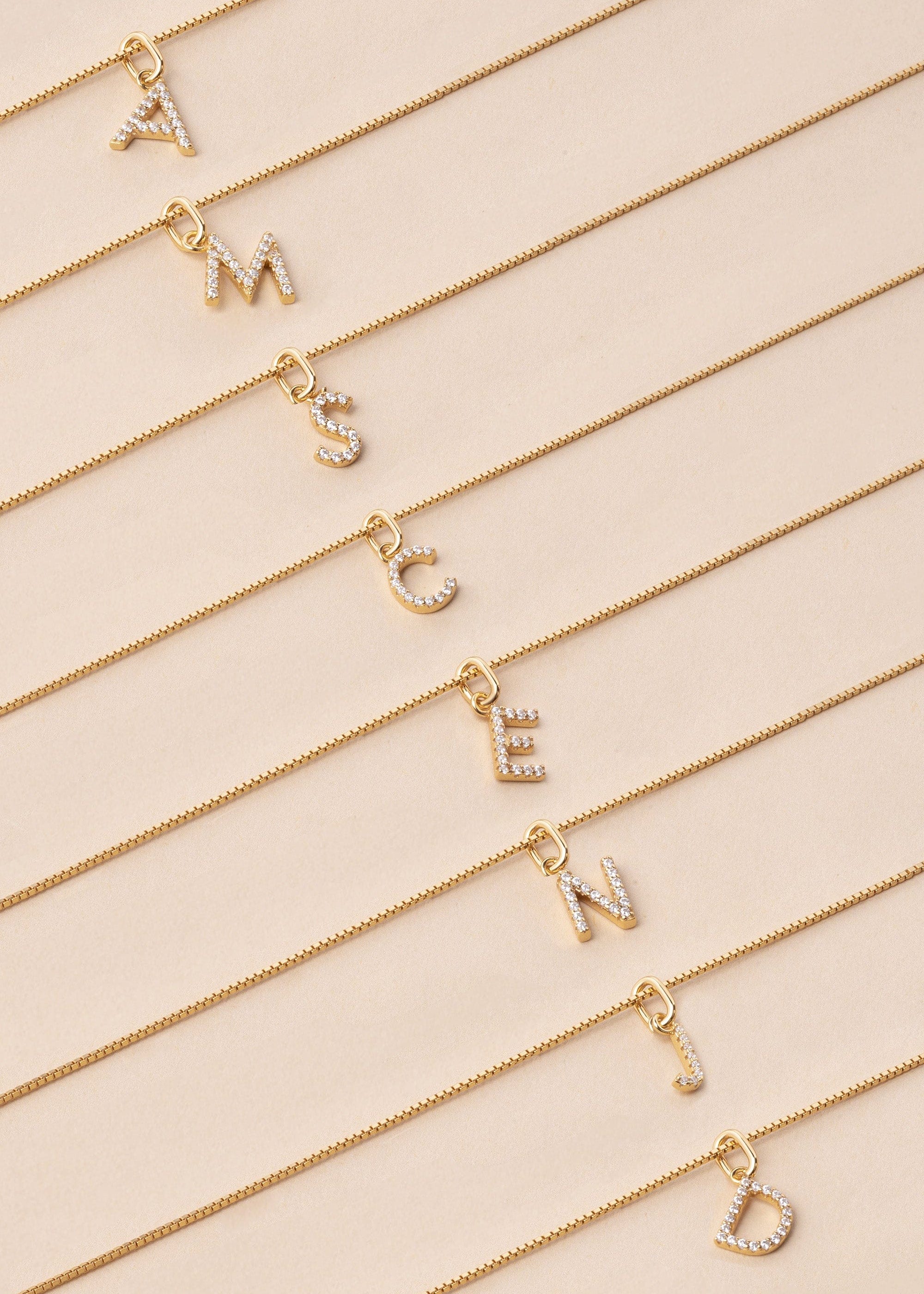 ellenoe Anhänger BUCHSTABEN ANHÄNGER - ANHÄNGER - 18K VERGOLDET