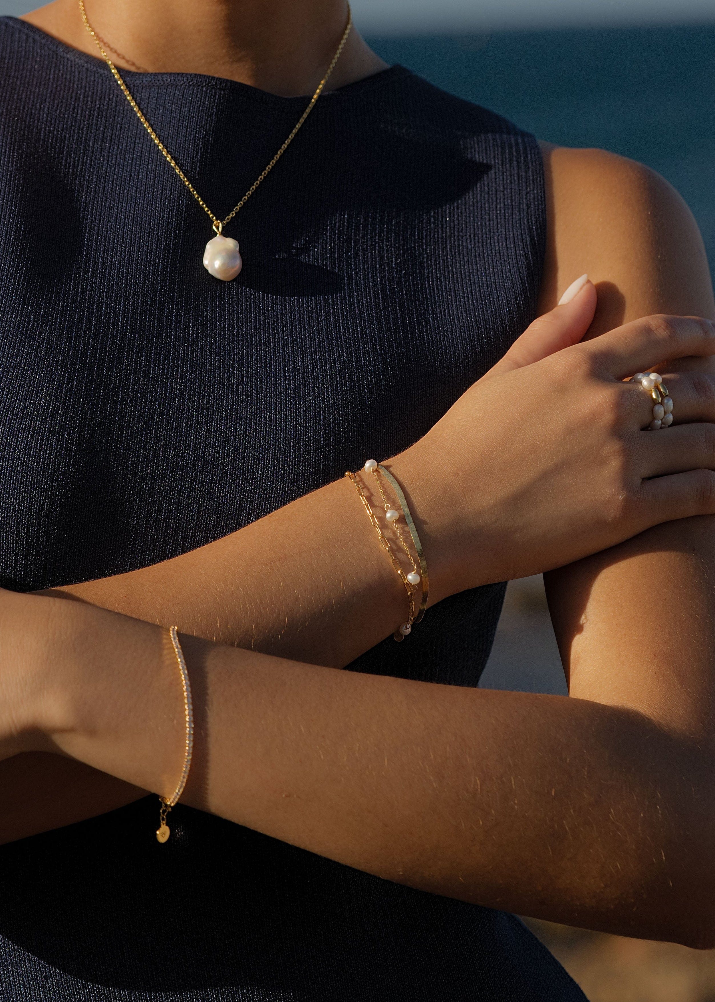 ellenoe Armbänder 925 Sterling Silver / 18K vergoldet / Gold ARMBAND LARA - ARMBÄNDER - 18K VERGOLDET