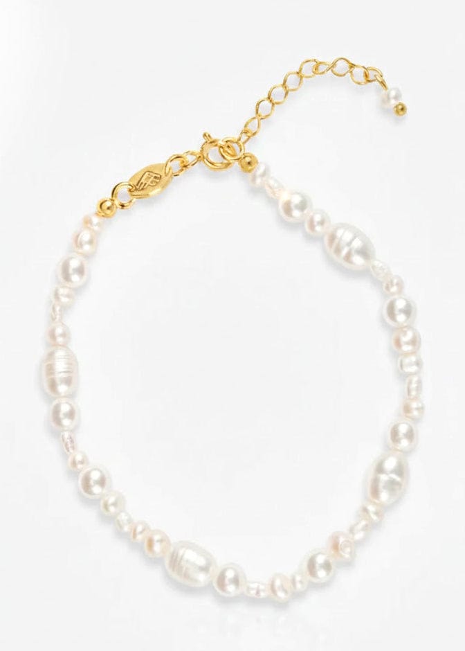 ellenoe Armbänder 925 Sterling Silver / 18K vergoldet / Natürliche Perlen / Gold PERLENARMBAND JULIA - ARMBÄNDER - 18K VERGOLDET