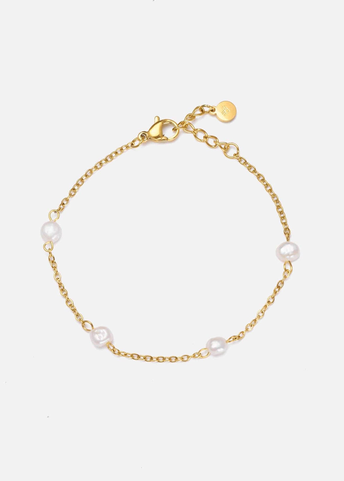 ellenoe Armbänder Edelstahl / 18K vergoldet / Natürliche Perlen / Gold PERLENARMBAND ILARIA - ARMBÄNDER - EDELSTAHL 18K VERGOLDET