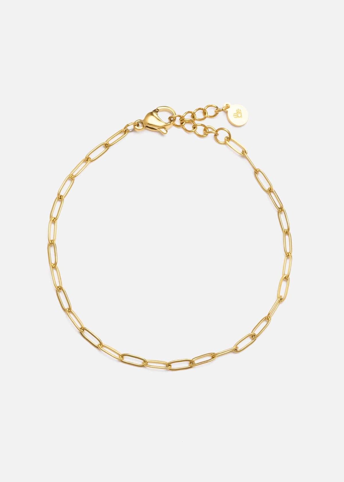 ellenoe Armbänder Gold PAPERCLIP ARMBAND SILVIA - ARMBÄNDER - EDELSTAHL 18K VERGOLDET