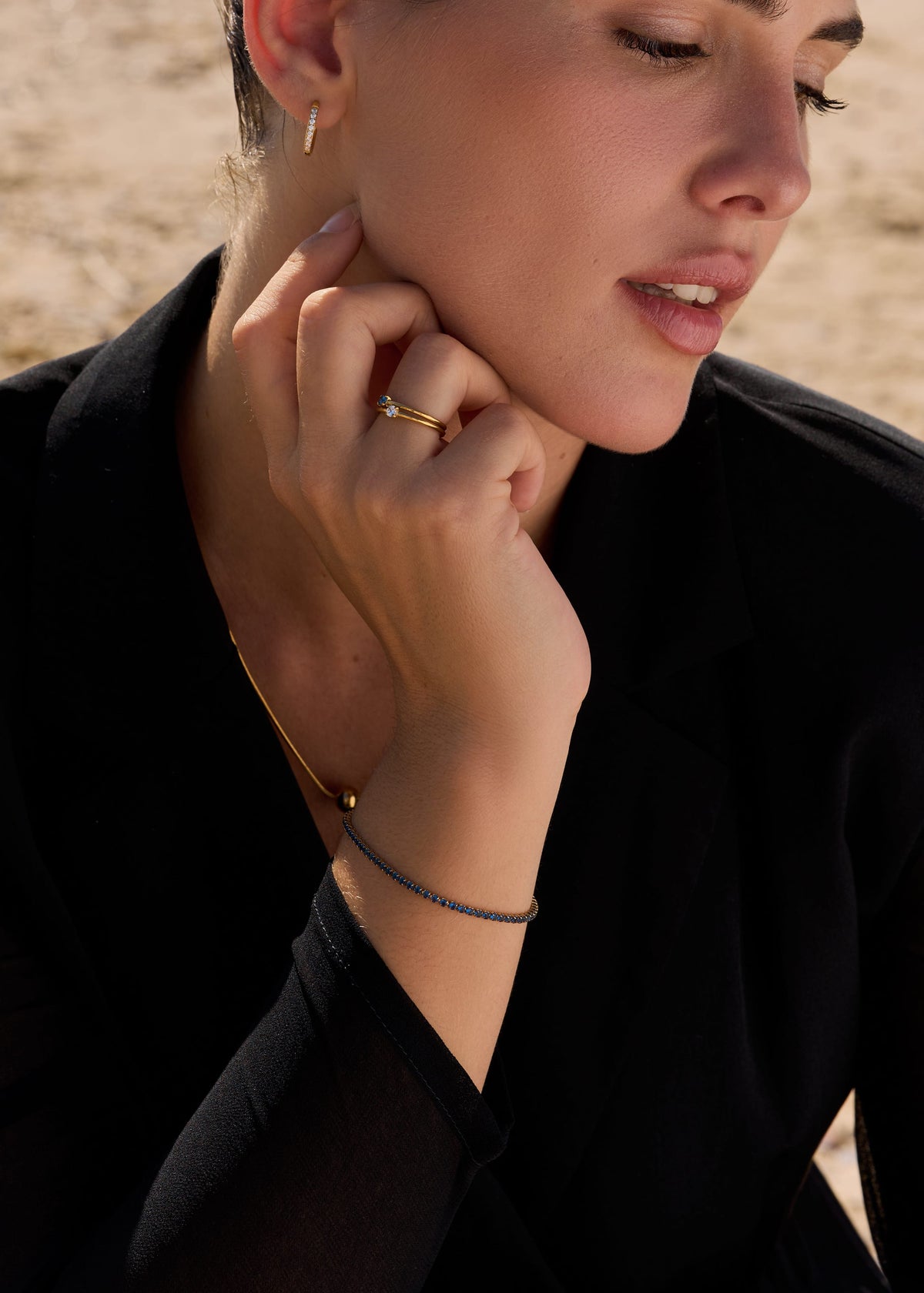 ellenoe Armbänder TENNIS ARMBAND ELENA – ARMBÄNDER – 18K VERGOLDET