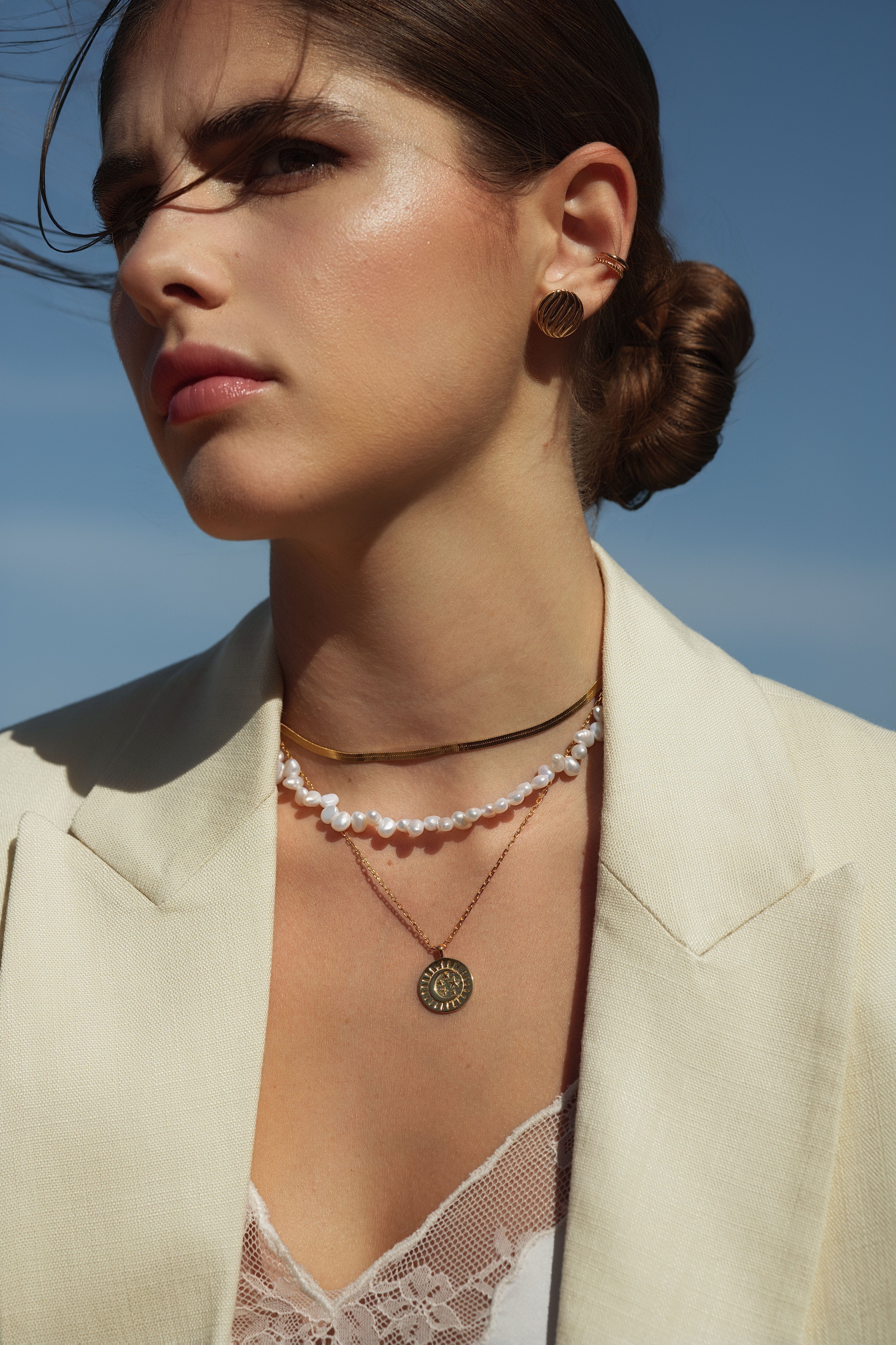 ellenoe Ear Cuff 925 Sterling Silver / 18k vergoldet / Gold EAR CUFF ANOUK - OHRRINGE - 18K VERGOLDET