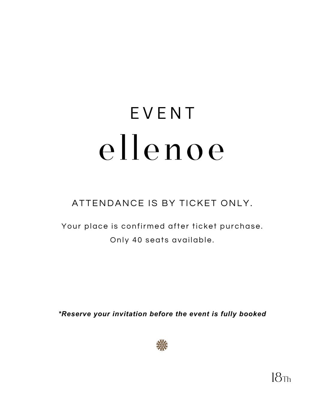ellenoe Event Ticket An Evening of Pearl & Gold – Event Ticket