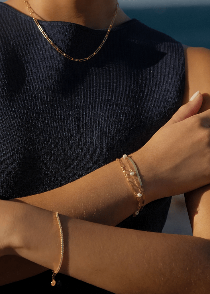 ellenoe Halskette 925 Sterling Silver / 18K vergoldet / Gold HALSKETTE LARA - HALSKETTEN - 18K VERGOLDET