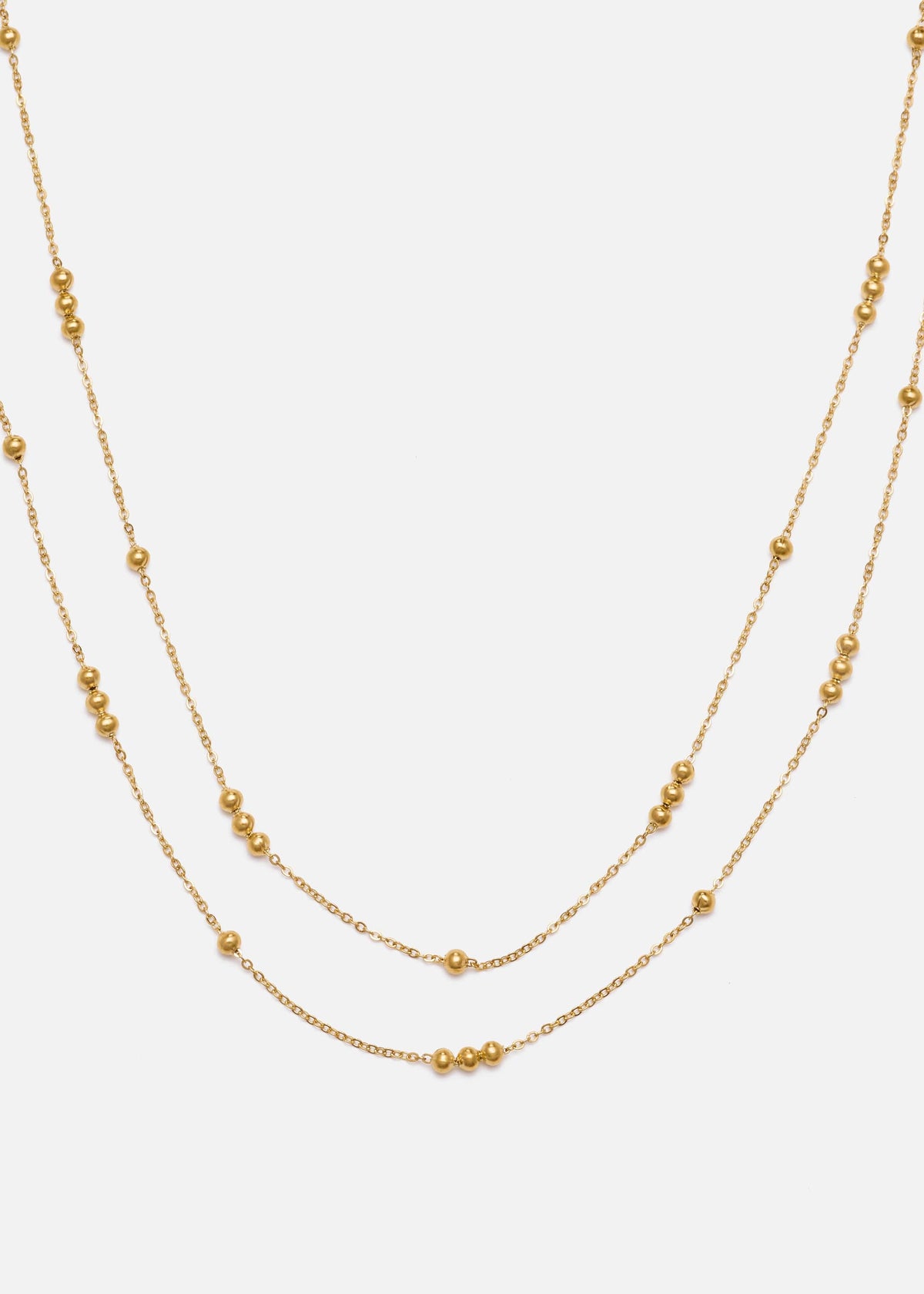 ellenoe Halskette Gold LAYERING HALSKETTE LORENA - HALSKETTEN - EDELSTAHL 18K VERGOLDET