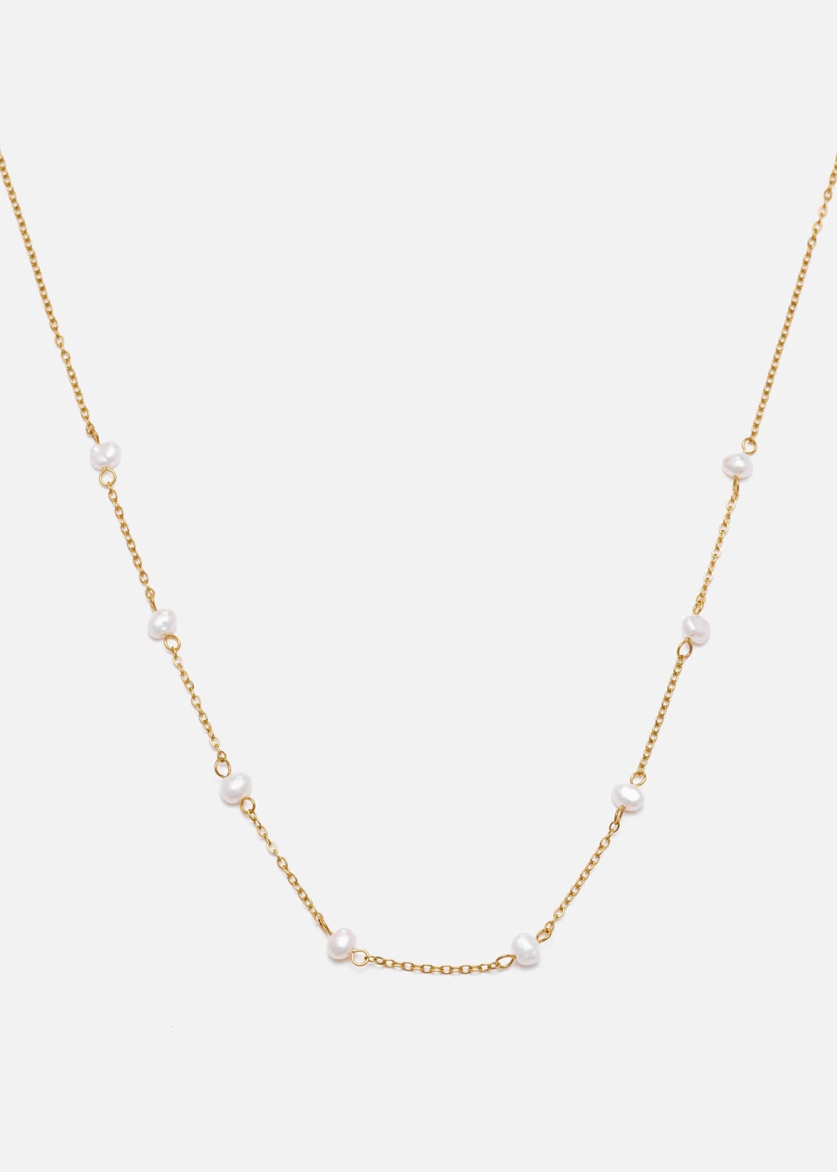ellenoe Halskette Gold PERLENHALSKETTE ILARIA - HALSKETTEN - EDELSTAHL 18K VERGOLDET