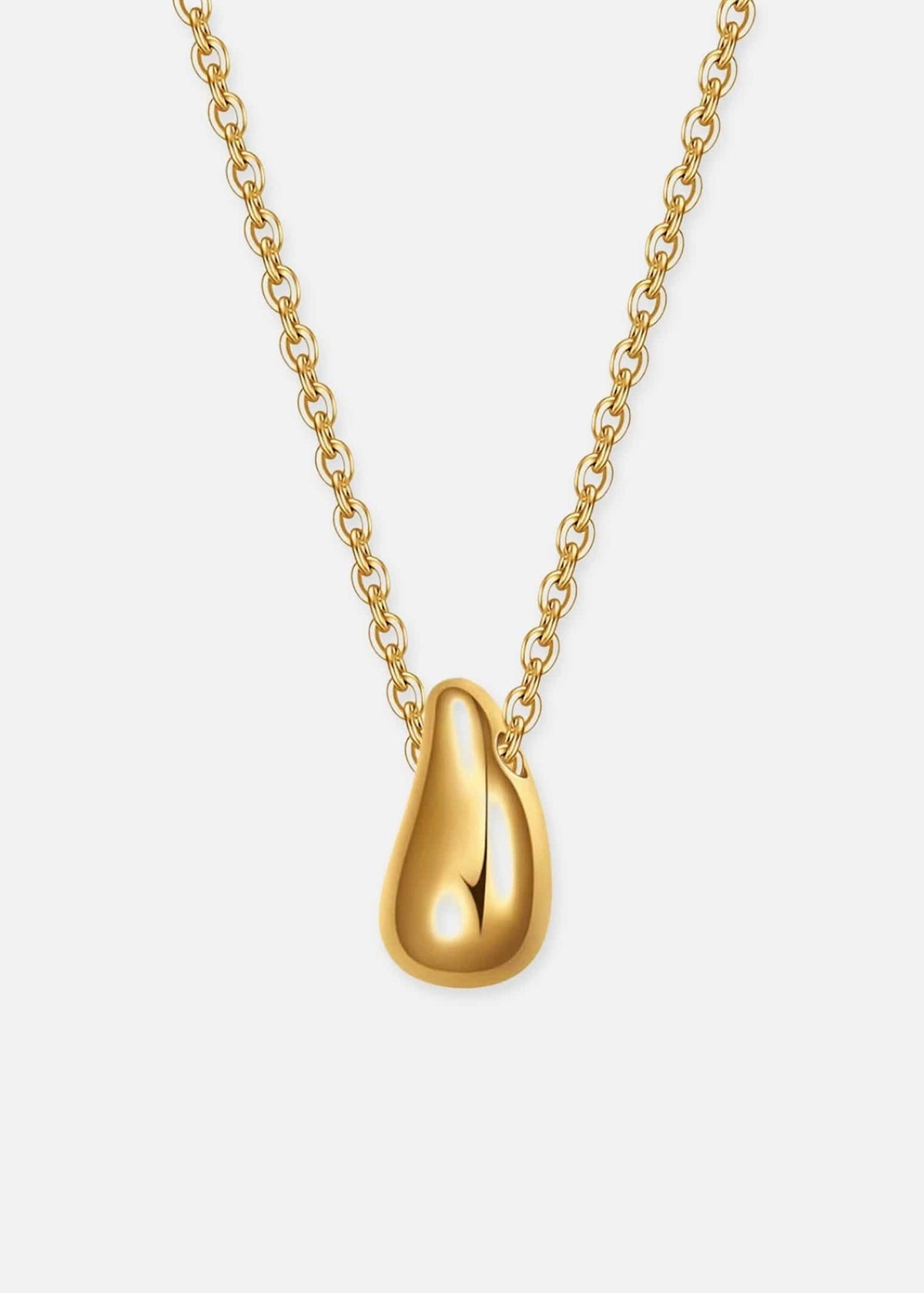 ellenoe Halskette Gold TROPFEN HALSKETTE GAIA - HALSKETTEN - EDELSTAHL 18K VERGOLDET